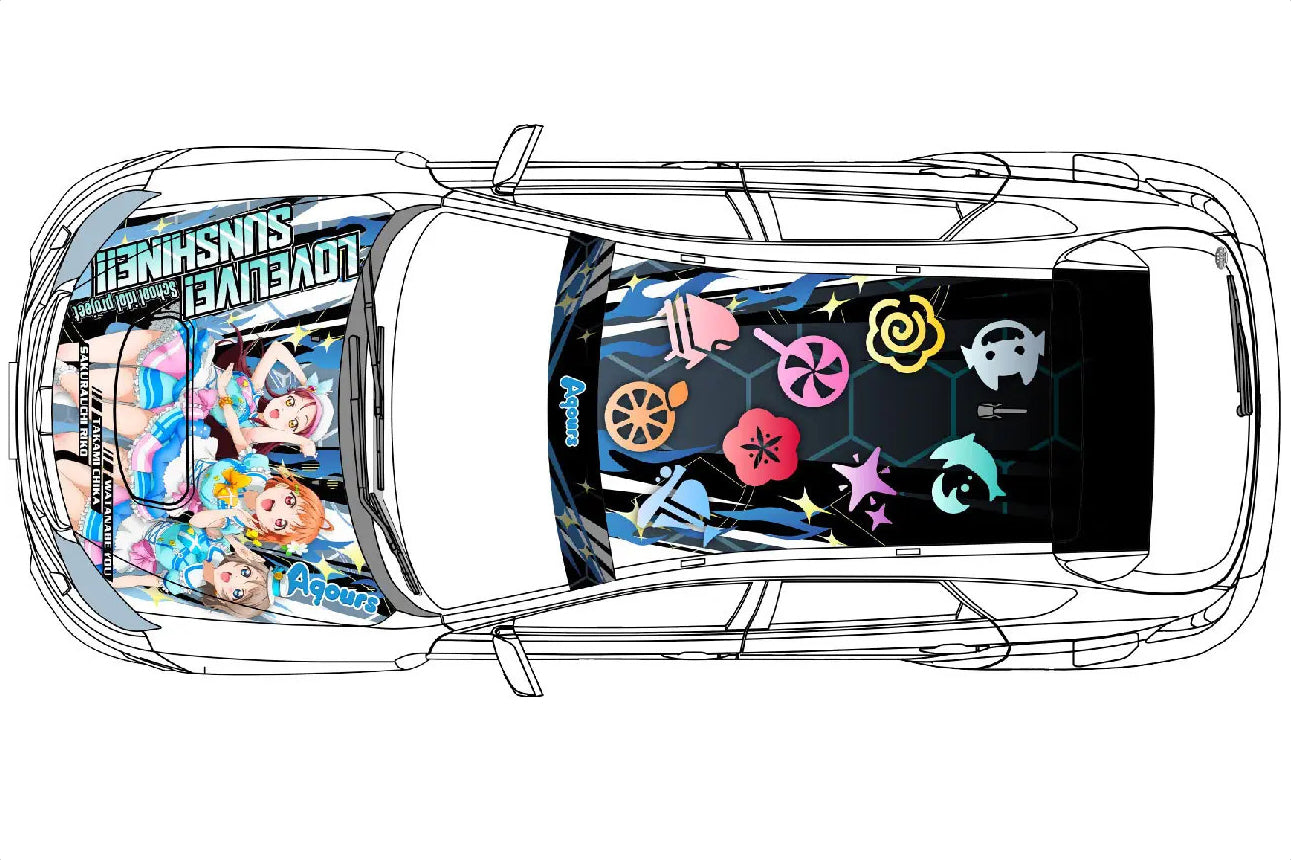 1/24 Model Subaru GRB Impreza STI '10 Itasha #02 Japanese Animation Wrapped Car