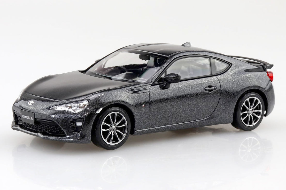 Model car of a Toyota sports car on a white background