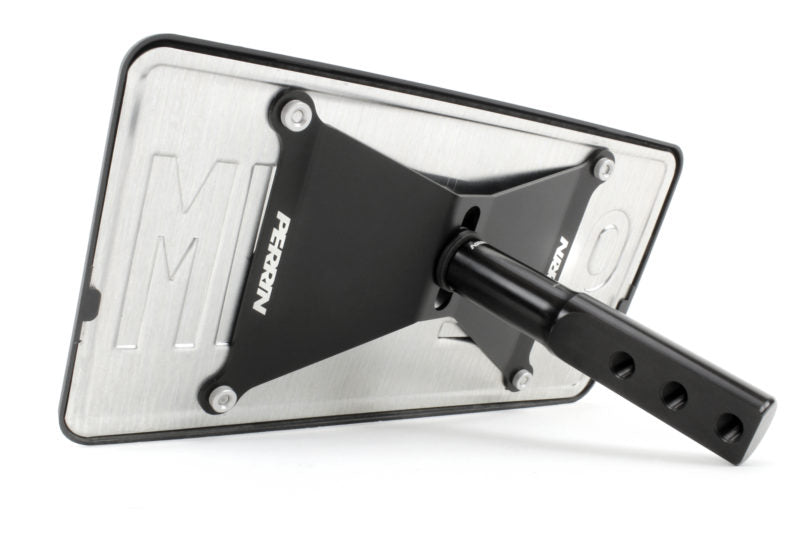 License plate relocation kit for Honda, featuring a sleek black mount and durable metal plate holder.