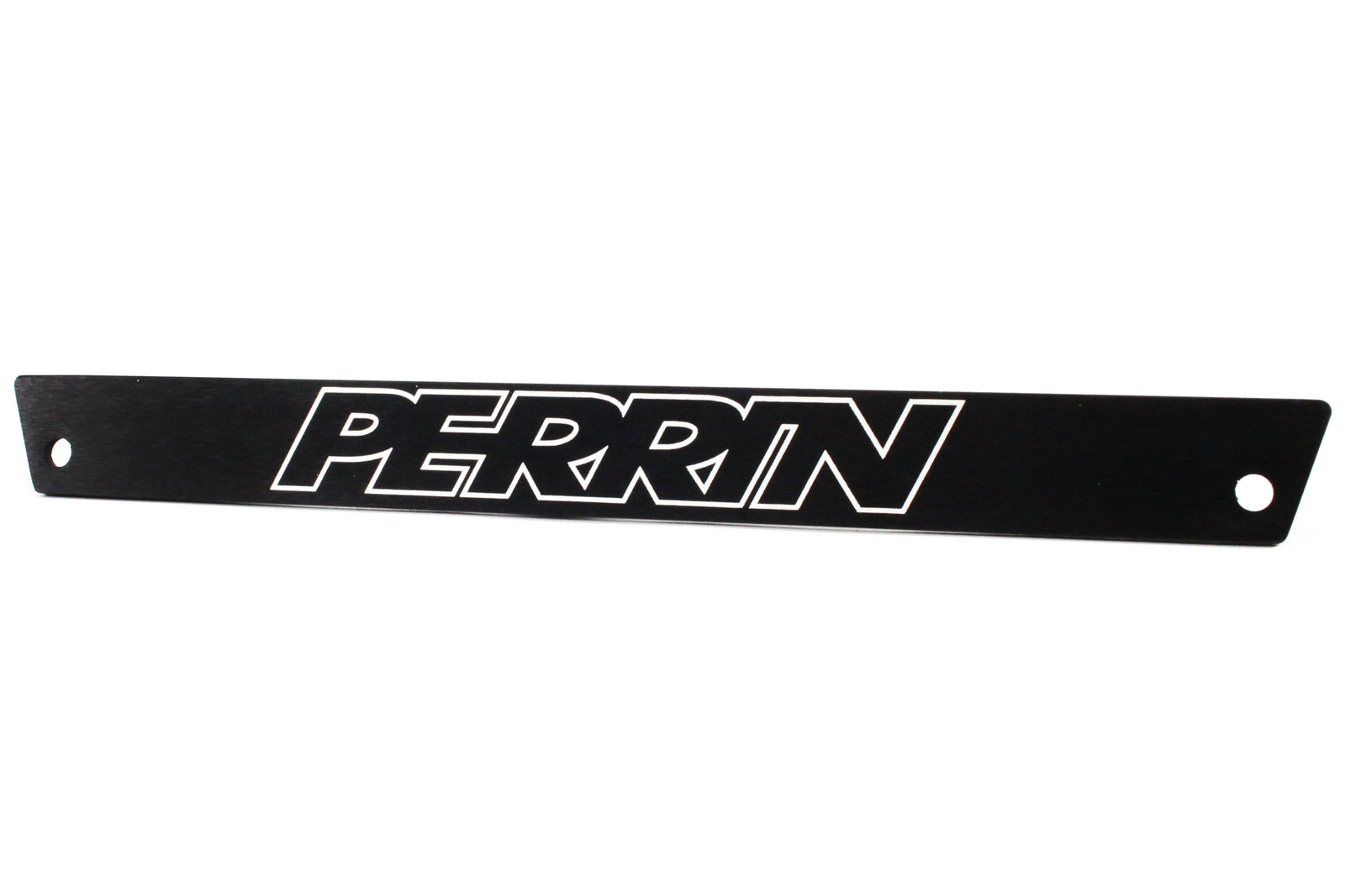 License plate delete for 2022-2025 WRX featuring a sleek black design with the Perrin logo. Ideal for a clean look.