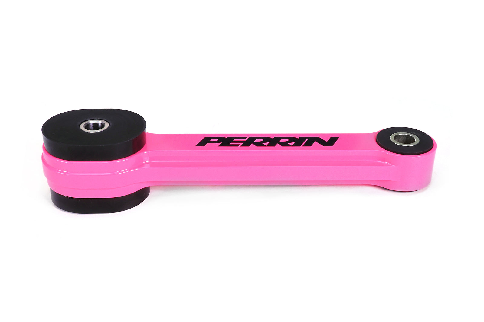 A PERRIN Street Series Pitch Stop Mount featuring a hyper pink anodize finish.