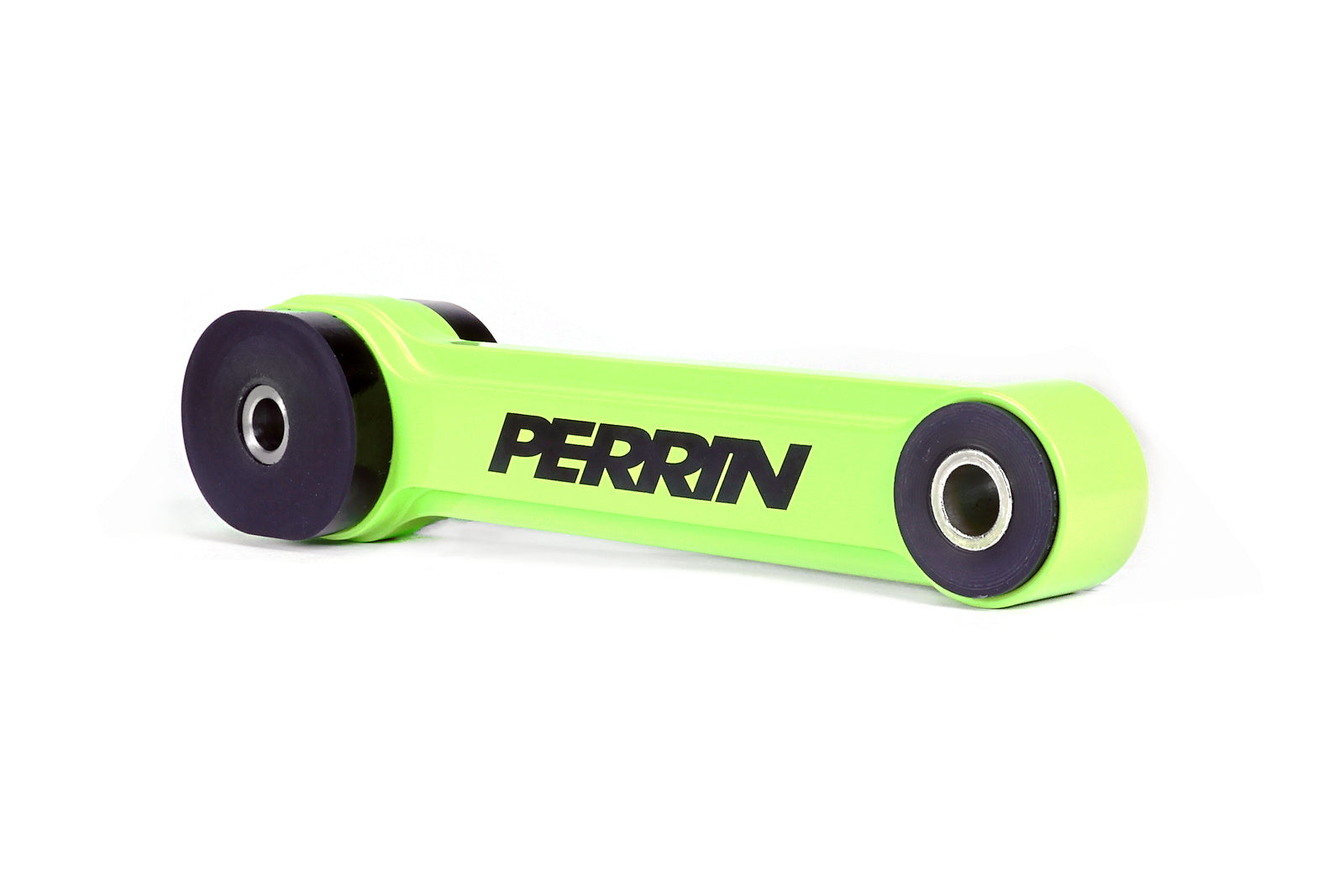 A PERRIN Street Series Pitch Stop Mount featuring a neon yellow anodize finish.