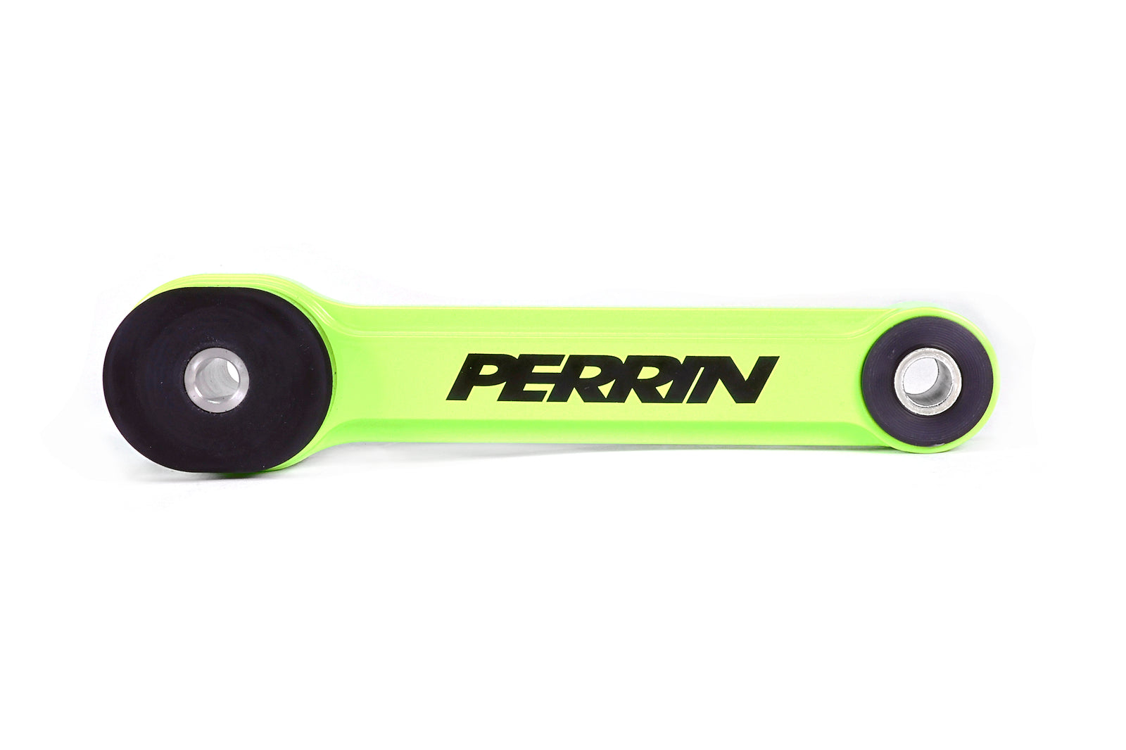 A PERRIN Street Series Pitch Stop Mount featuring a neon yellow anodize finish.