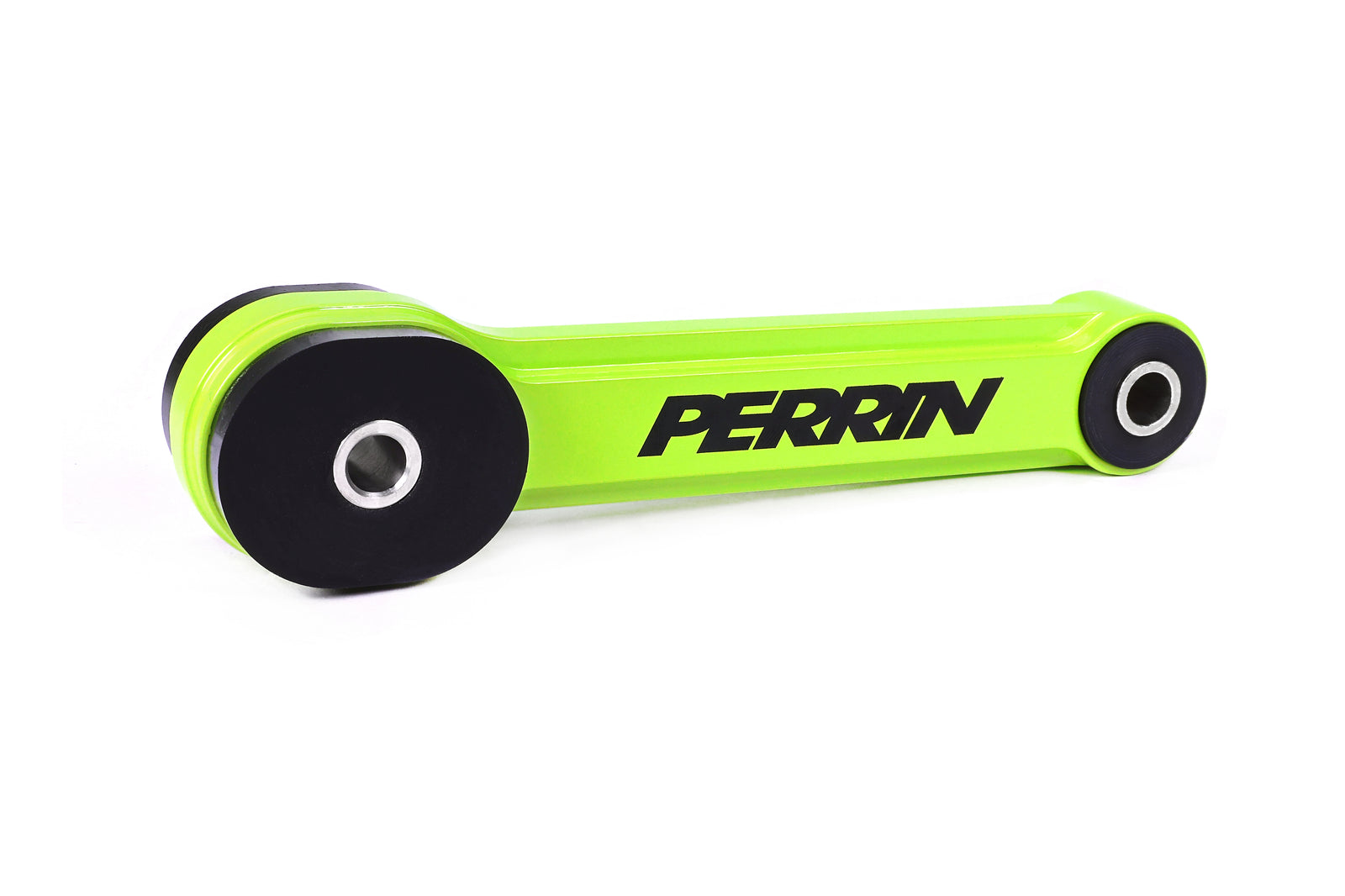 A PERRIN Street Series Pitch Stop Mount featuring a neon yellow anodize finish.