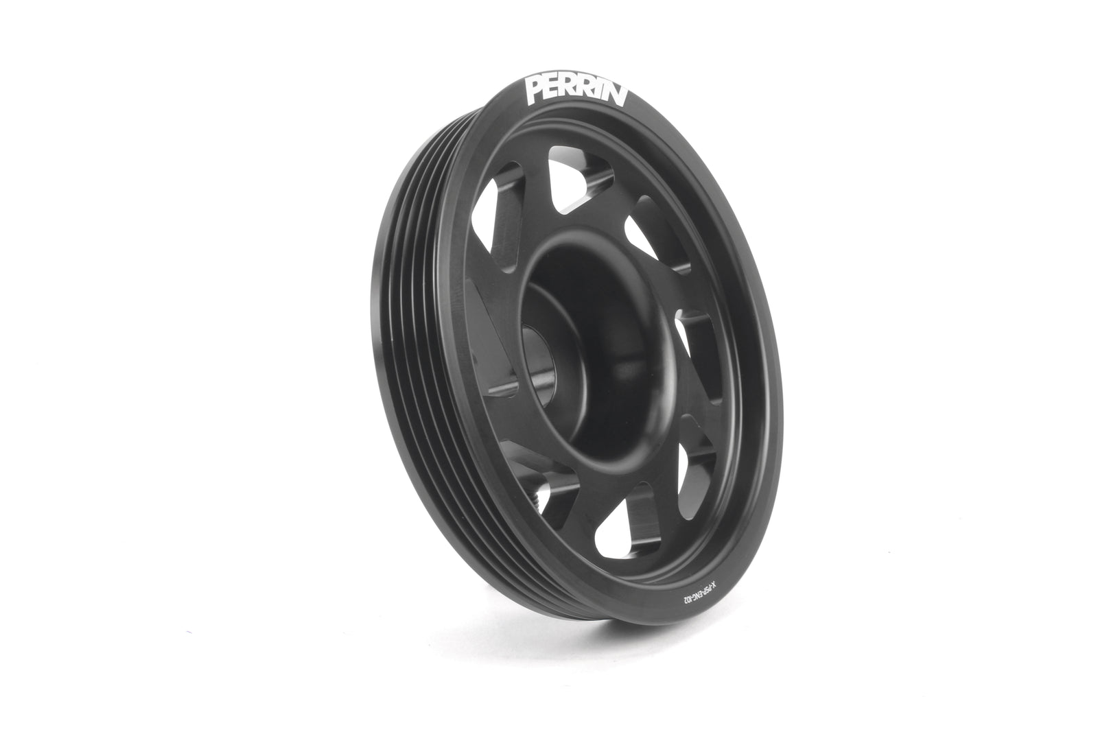 Lightweight crank pulley for 2002-2014 Subaru WRX, STI, Outback, Forester, Legacy, and Impreza models.