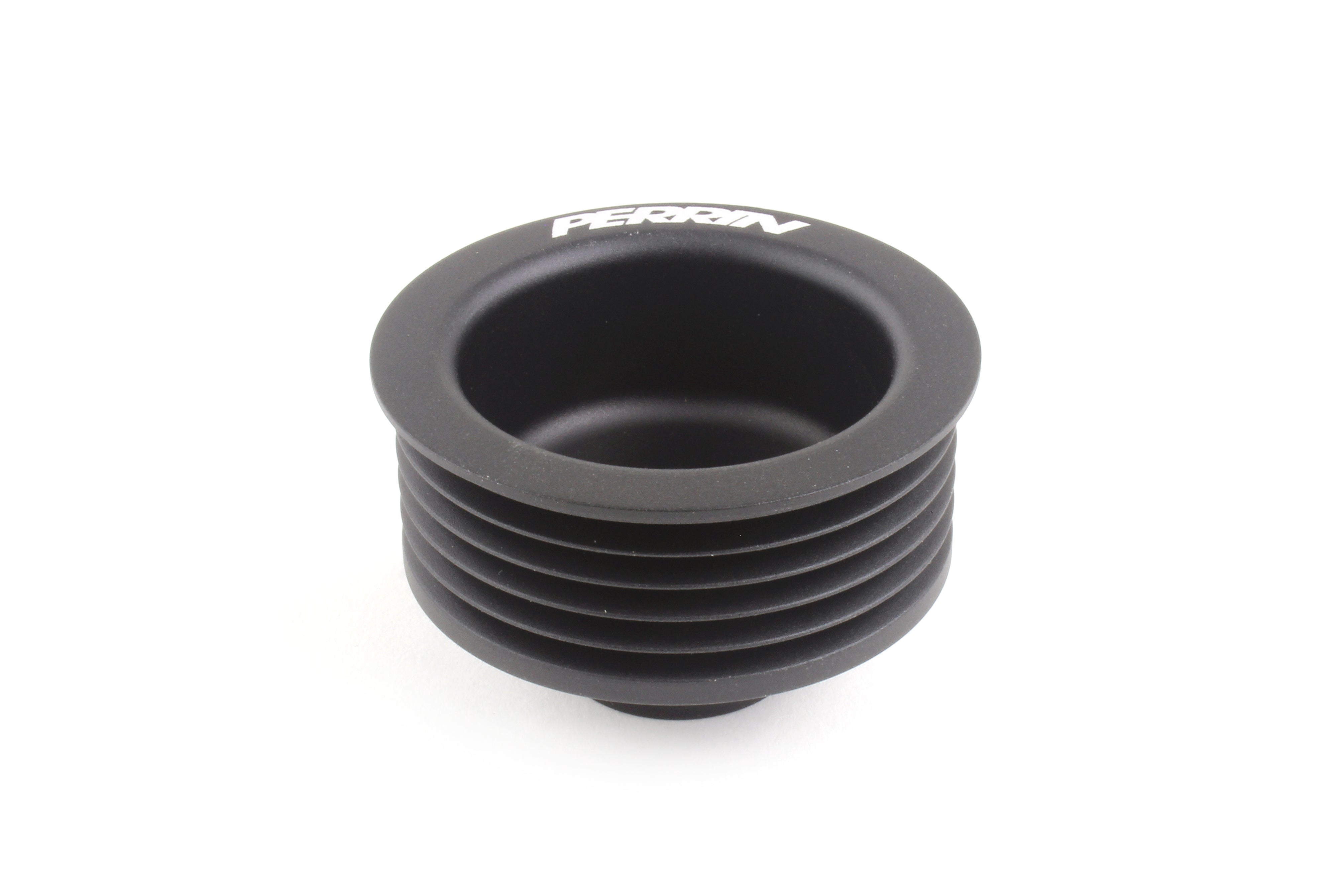 Perrin alternator pulley designed for 2006-2014 Subaru WRX, STI, Outback XT, and Legacy GT for enhanced performance.