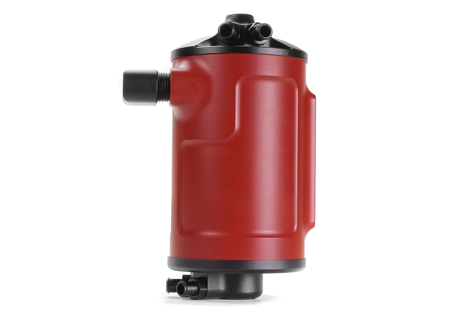 PERRIN Air Oil Separator red anodized aluminum for 2002-2021 Subaru WRX and STI.