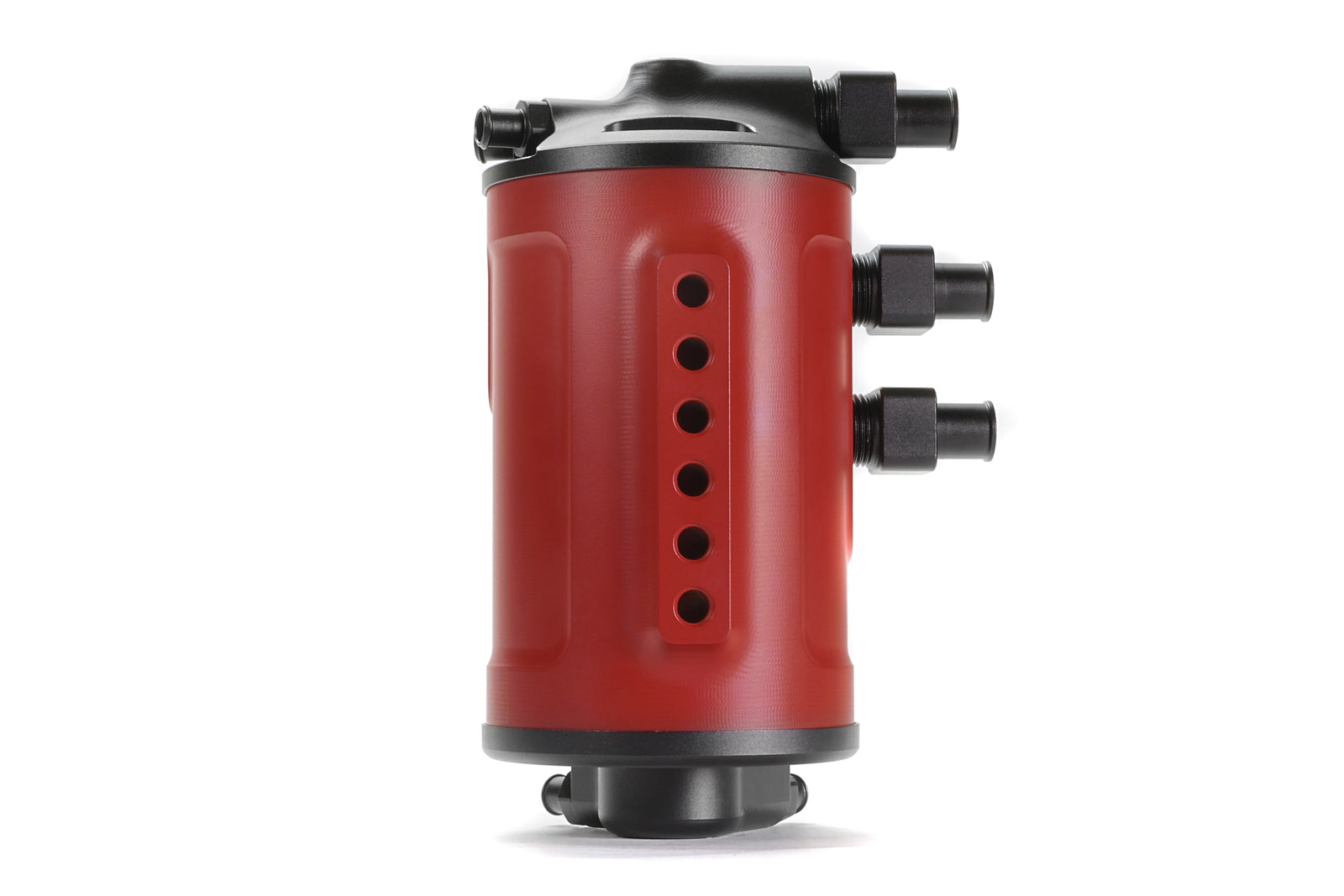 PERRIN Air Oil Separator red anodized aluminum for 2002-2021 Subaru WRX and STI.
