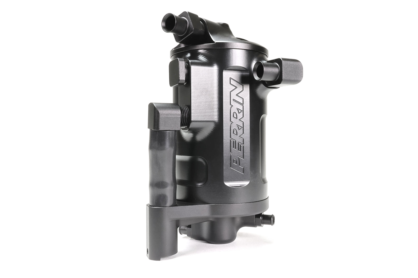 PERRIN Air Oil Separator black anodized aluminum for 2022-2025 Subaru WRX.