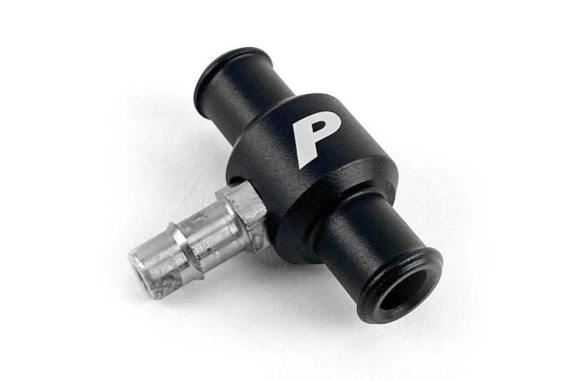 Turbo Sump Restrictor featuring a black body with a silver connector, designed for optimal oil flow management.