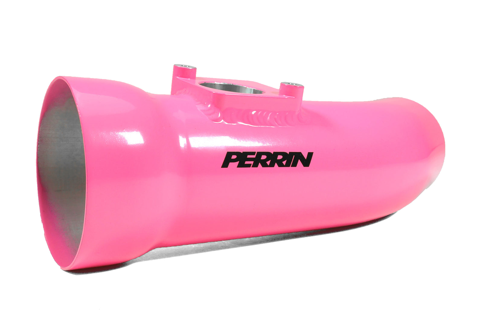 Perrin pink short ram intake for 2002-2007 Subaru WRX and STI, designed for enhanced airflow and performance.