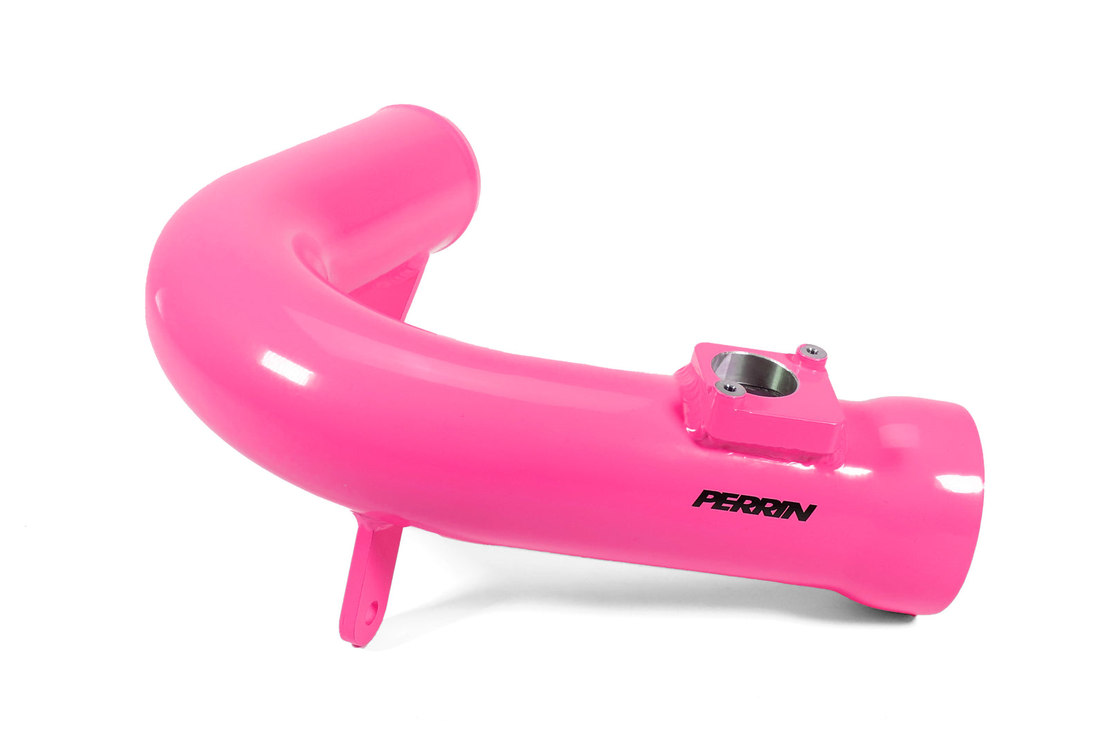 Perrin cold air intake with heatshield for 2022-2025 WRX, featuring a vibrant pink finish for enhanced performance.