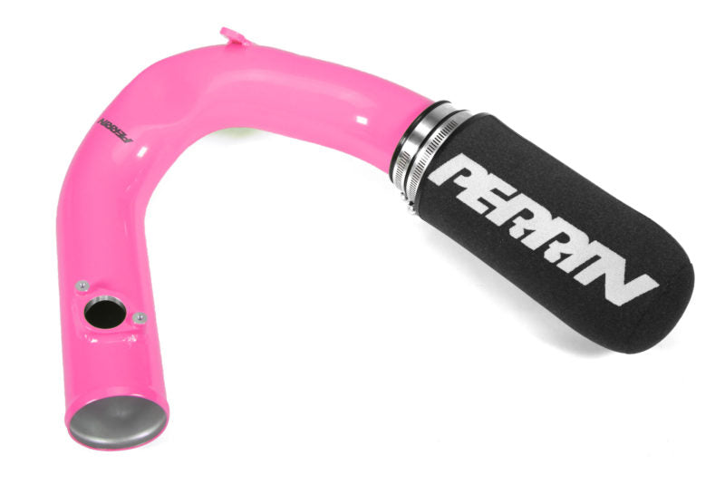 Bright pink cold air intake system for 2022-2025 BRZ/GR86, featuring a high-flow filter and durable construction.