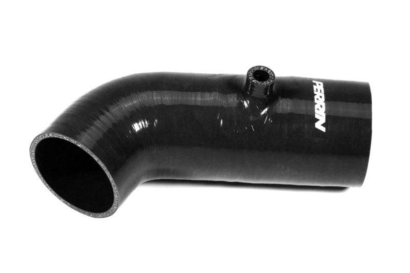 Black inlet hose for BRZ/FR-S/86/GR86, featuring a curved design and a small fitting for optimal airflow.