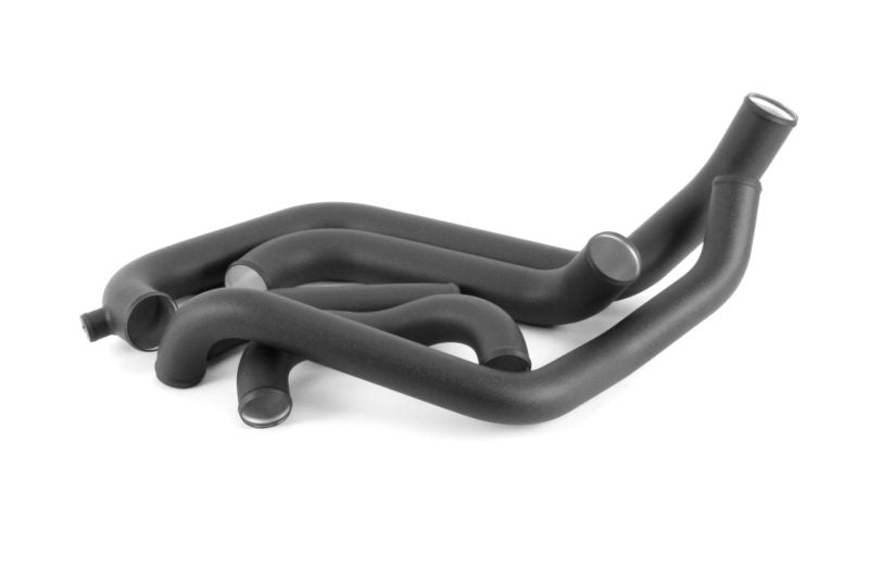 Front mount intercooler kit hoses for 2002-2007 WRX/STI, featuring a sleek black finish and durable design.