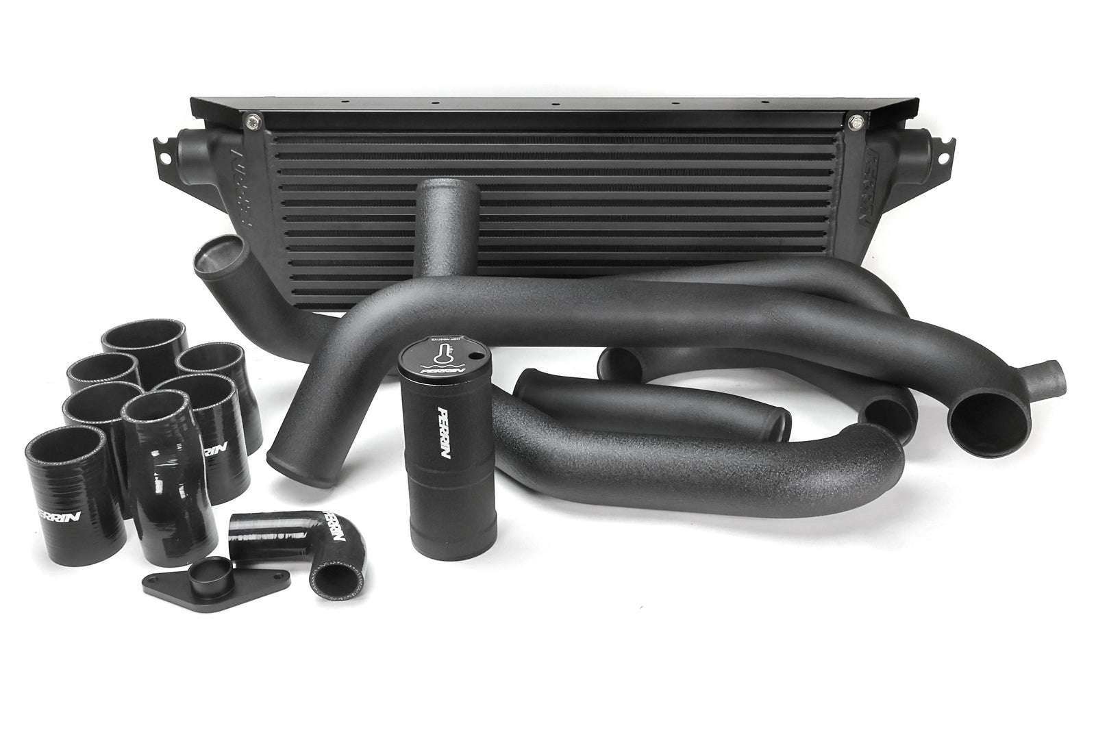 PERRIN Front Mount Intercooler Kit with black core and black piping for 2002-2007 Subaru WRX/STI.