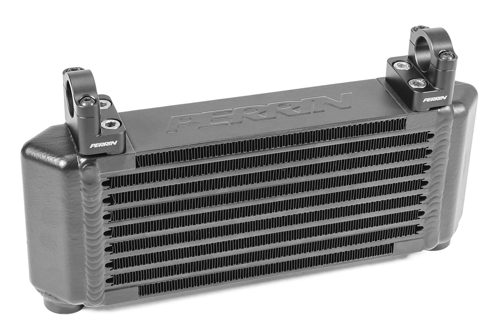 PERRIN oil cooler full kit for 2015-2025 WRX, featuring a top mount design for enhanced engine cooling performance.