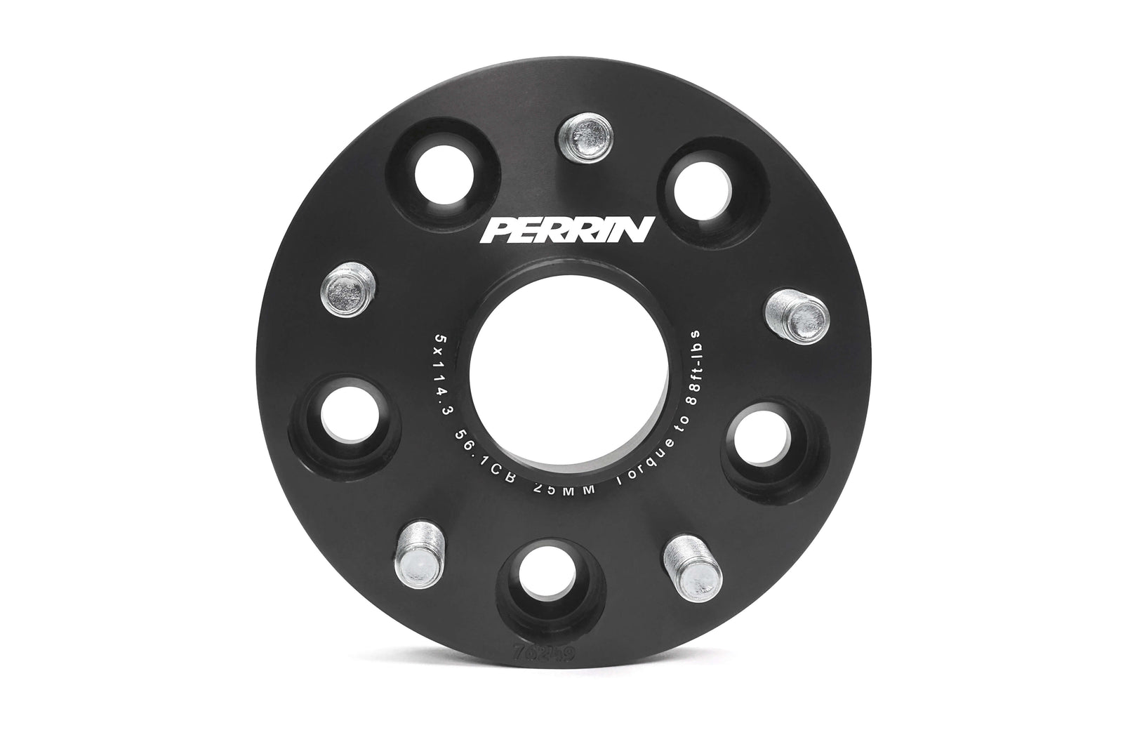 Perrin 25mm wheel spacers for Subaru WRX, STI, Forester, Outback, Legacy, Impreza, and Crosstrek models.