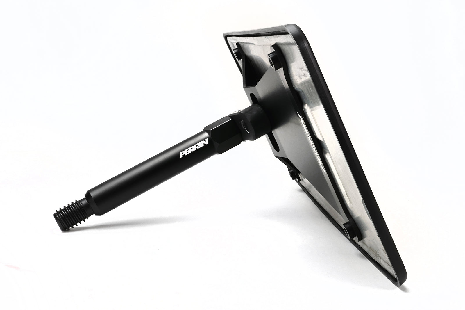 PERRIN License Plate Relocation for GR Corolla installed view showing improved airflow to intercooler.