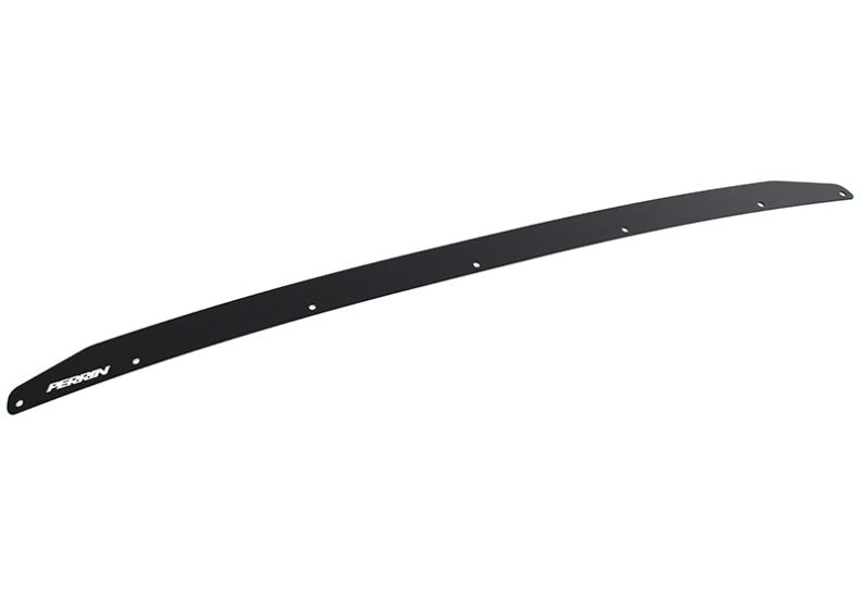 Gurney flap designed for aerodynamic enhancement, featuring a sleek black finish and multiple mounting holes.