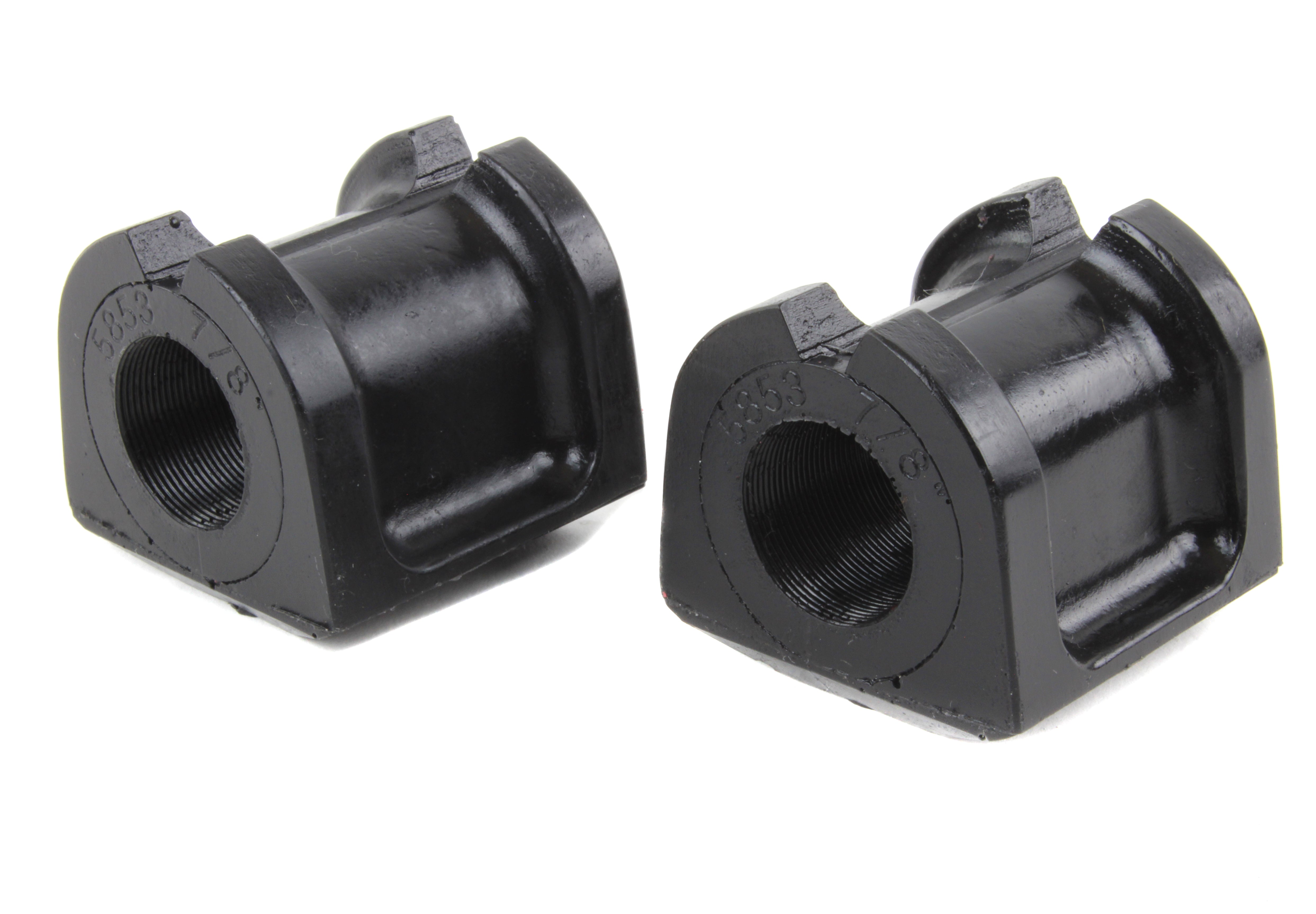 Black 22mm bushings for rear swaybar, designed for 2008-2021 WRX, STI, BRZ, FR-S, and 86 models.