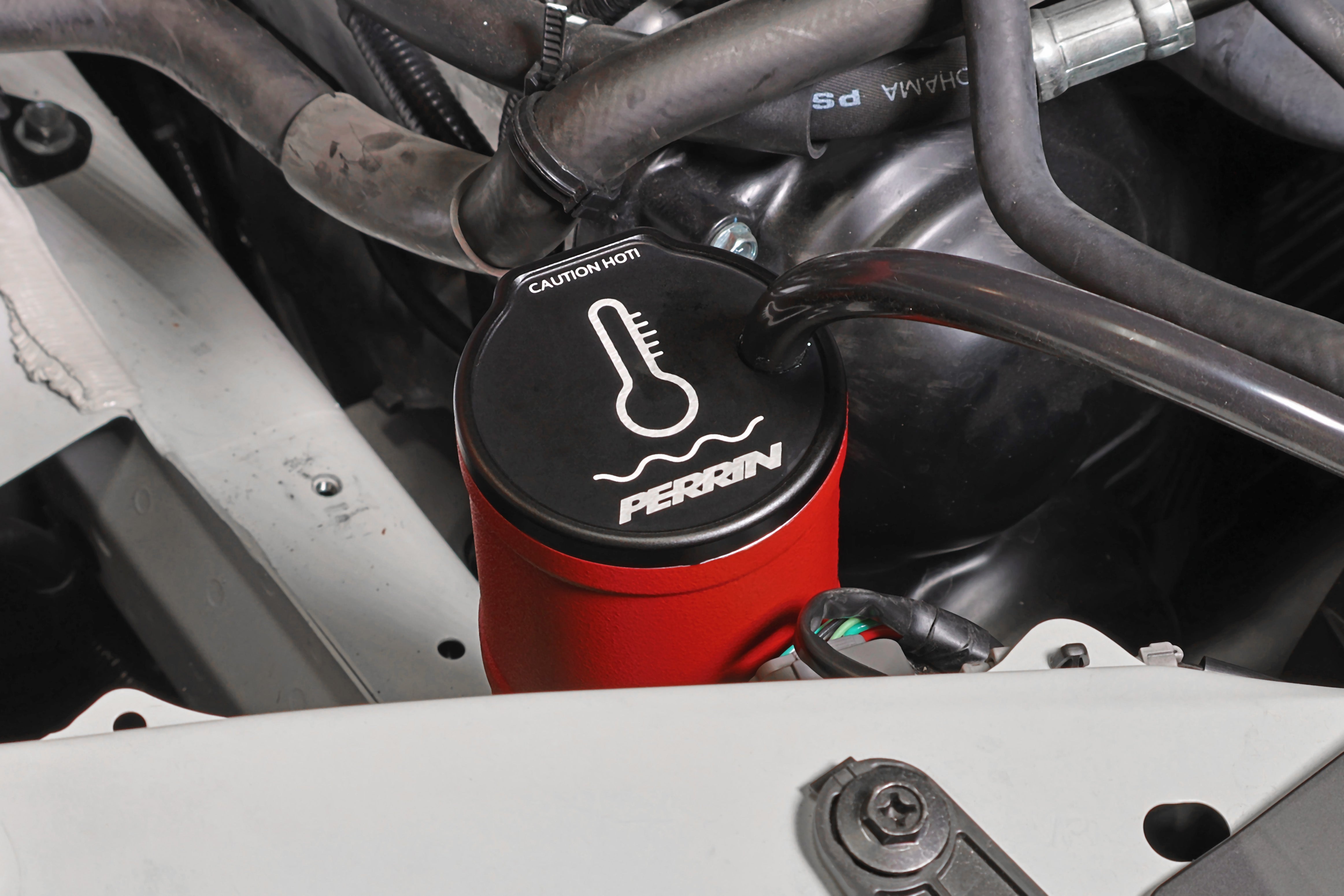 Perrin Black Coolant Overflow Tank for 2002-2026 Subaru WRX STI