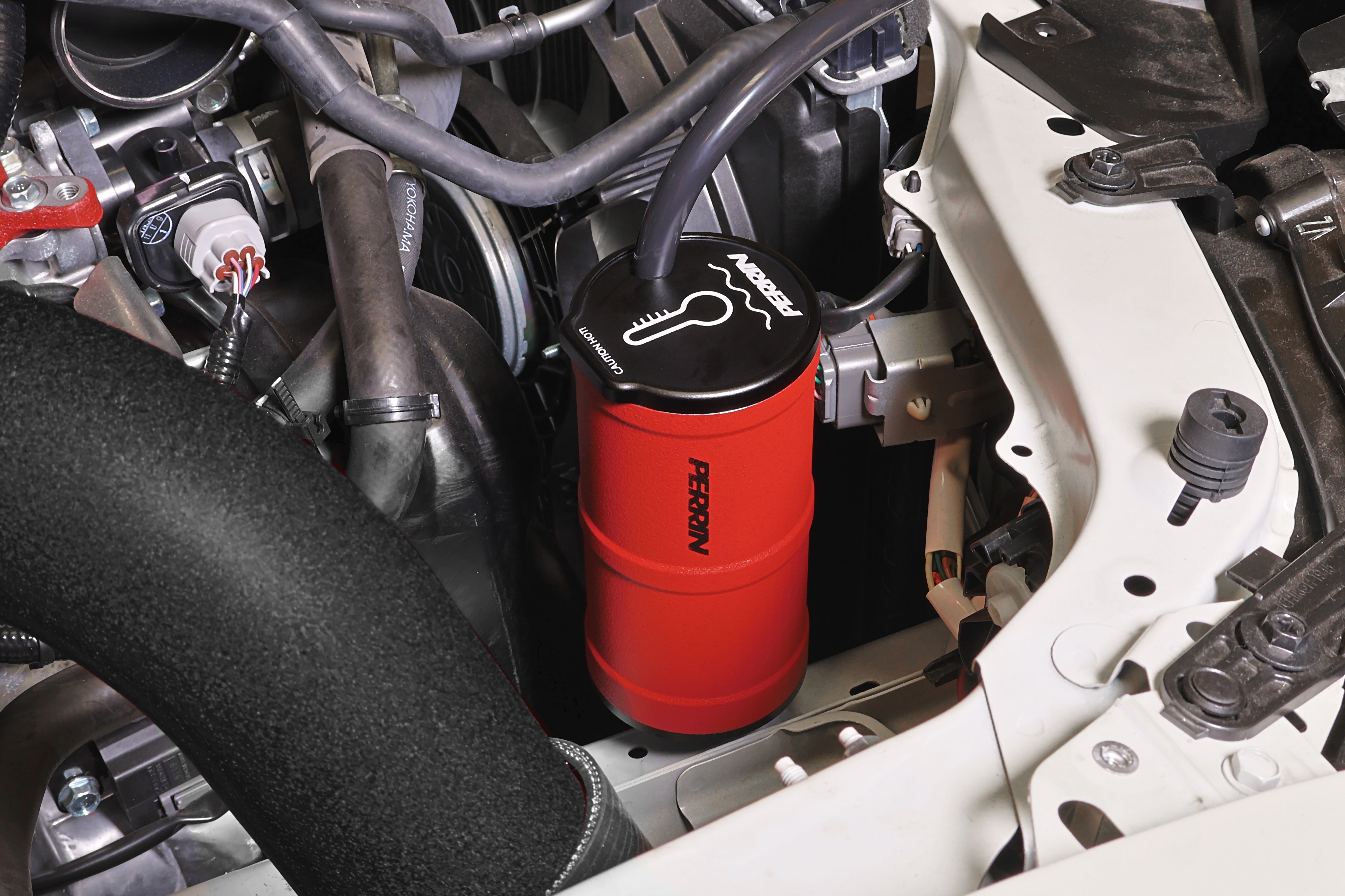 Perrin Black Coolant Overflow Tank for 2002-2026 Subaru WRX STI