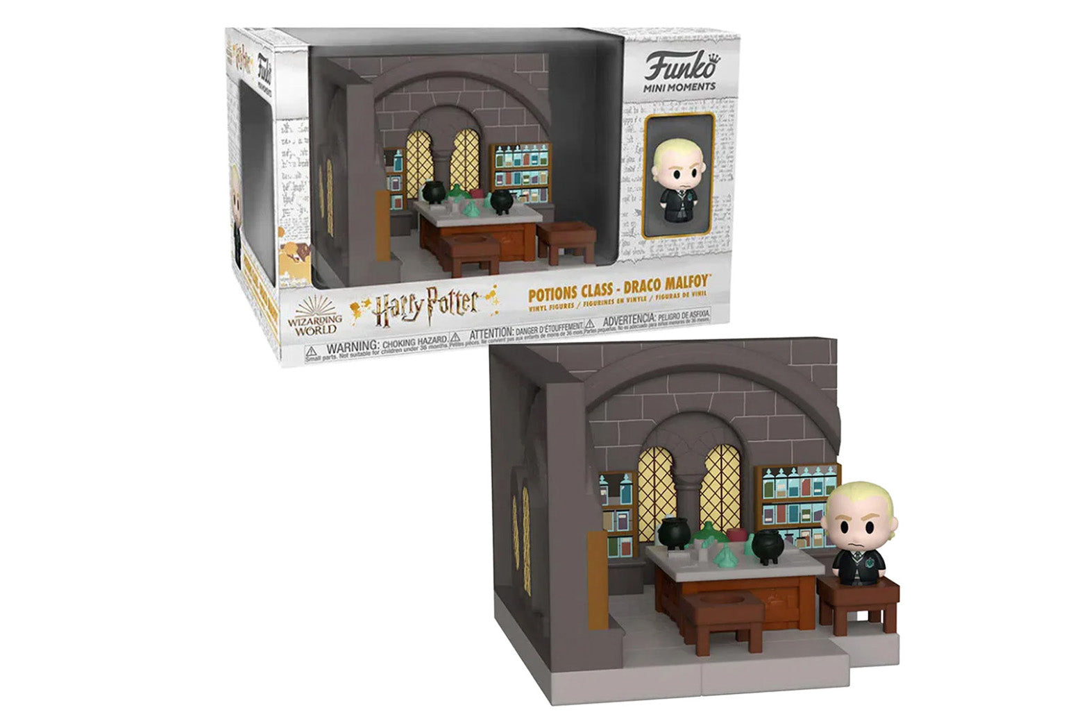 Funko Pop! Harry Potter Draco Malfoy figure in a Potion Class set with packaging