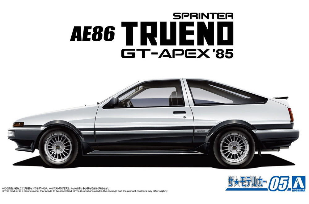 1/24 Model Kit Toyota AE86 Sprinter Trueno GT-Apex '85