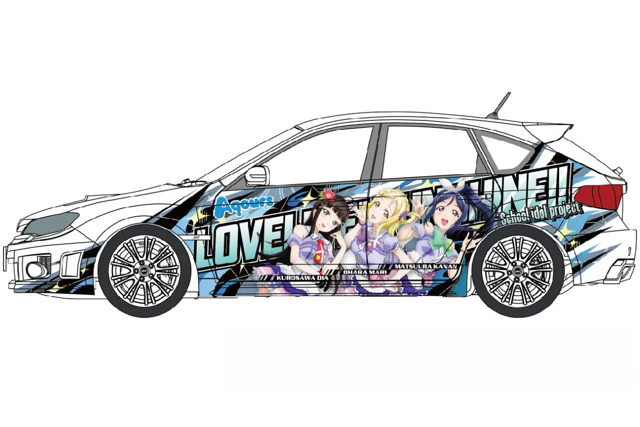 1/24 Model Subaru GRB Impreza STI '10 Itasha #02 Japanese Animation Wrapped Car