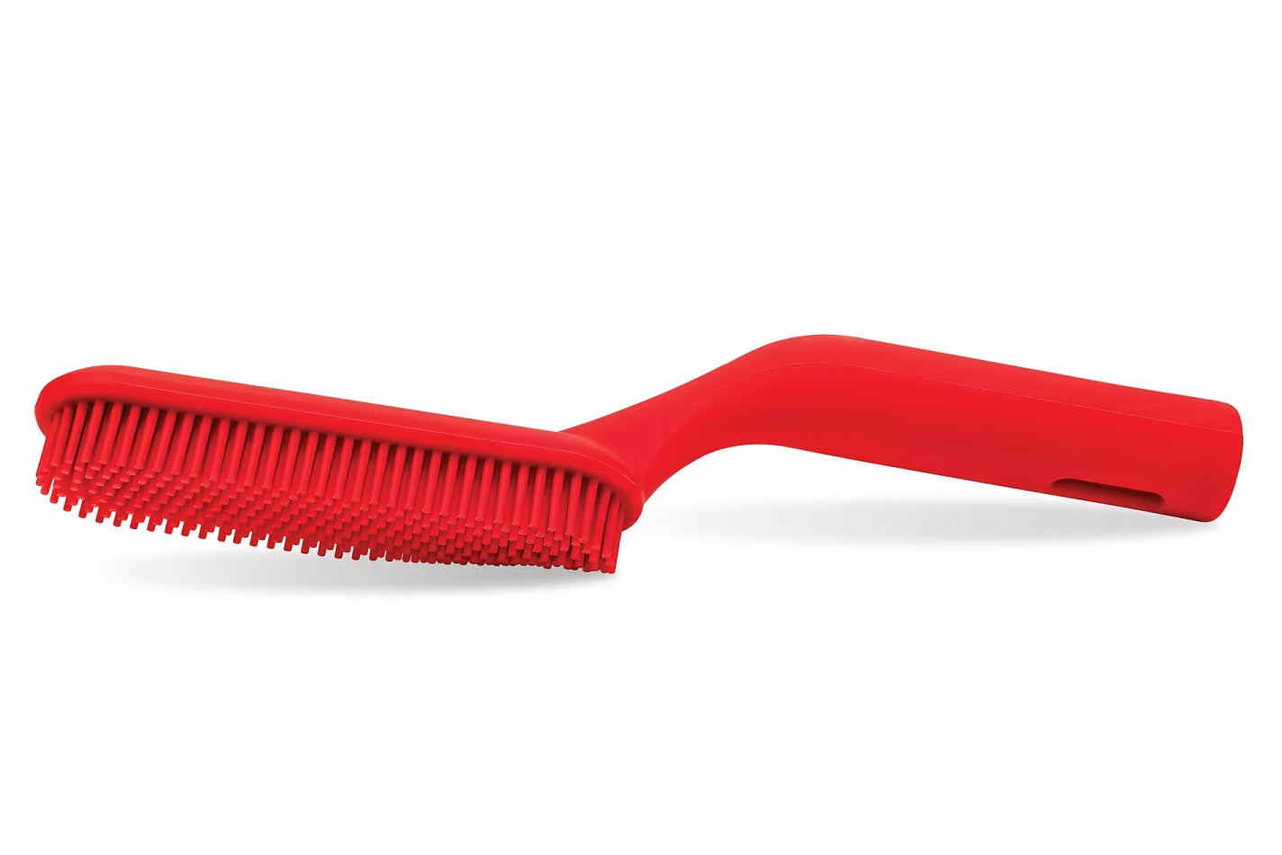 Red brush on a white background