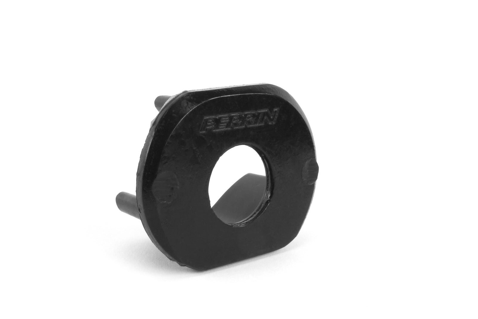 Perrin rear motor mount insert designed for enhanced stability in Subaru, Honda, Nissan, and Toyota vehicles.