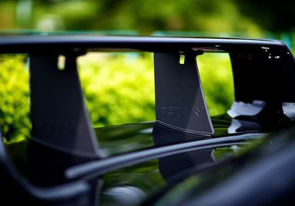 Wing stabilizer for 2004-2007 Subaru STI, designed to enhance aerodynamics and stability during high-speed driving.