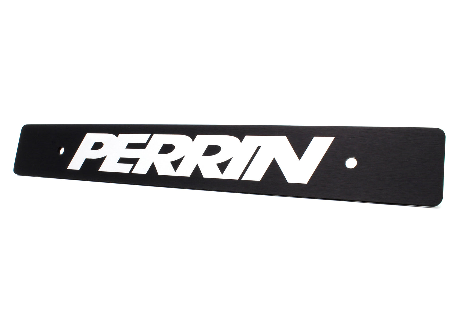 License plate delete for 2006-2017 WRX, STI, Forester, Impreza, BRZ, FR-S, 86 featuring a sleek black design with Perrin branding.