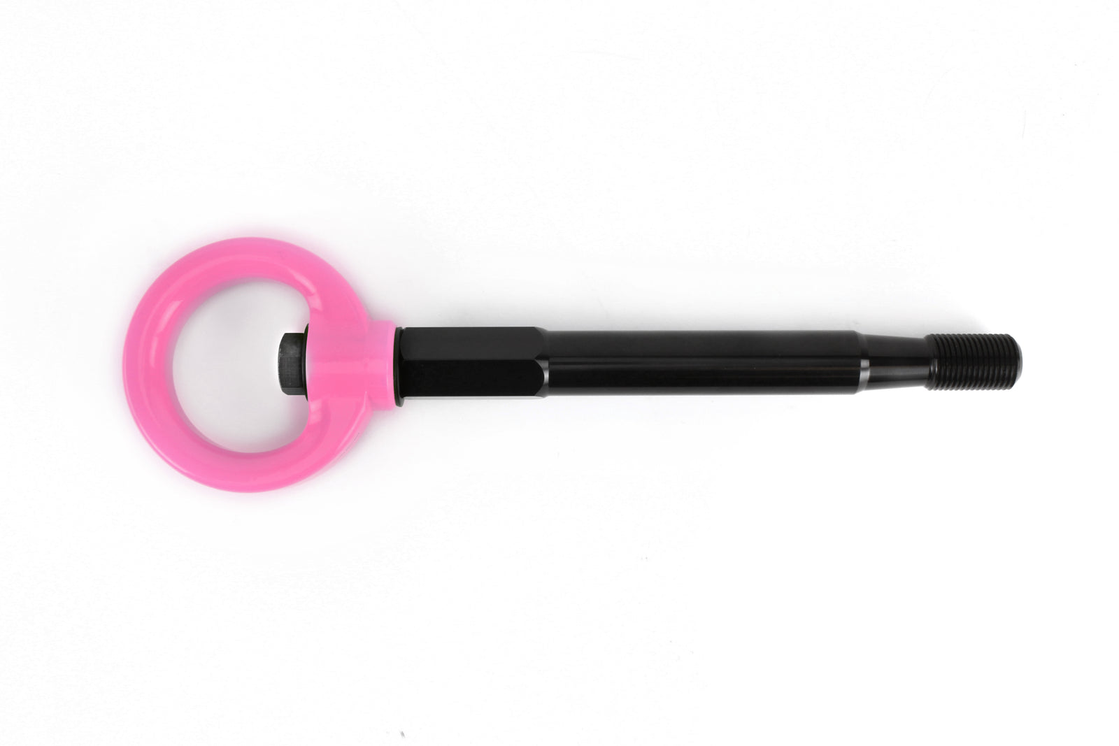 Front tow hook for 2022-2025 Subaru WRX, Forester, Outback, Crosstrek, and Impreza in vibrant pink color.