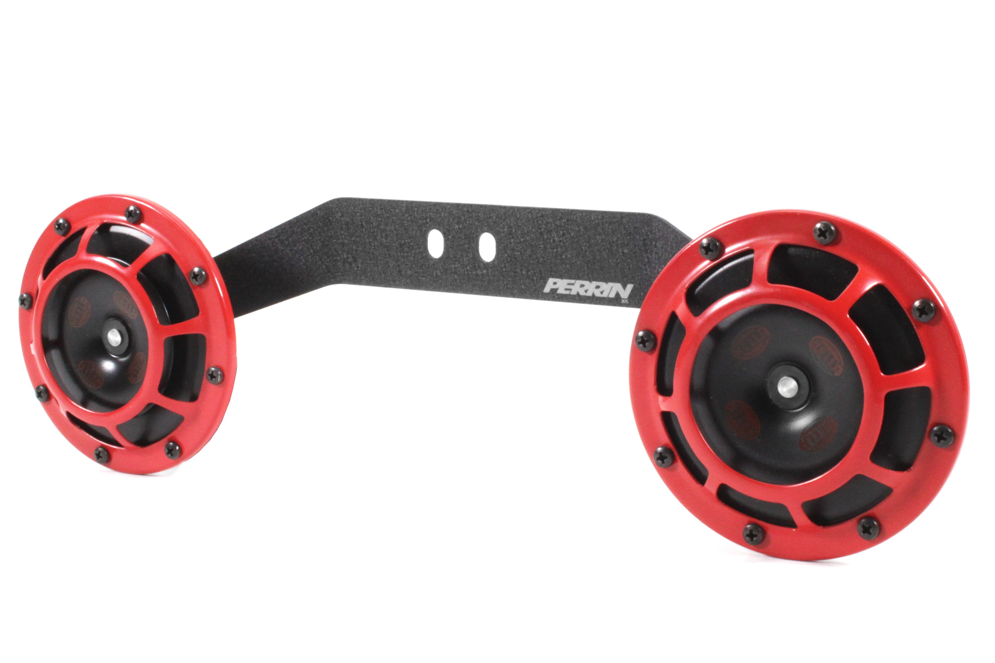 Horn bracket for 2022-2025 WRX featuring a durable design with red accents for enhanced performance and style.