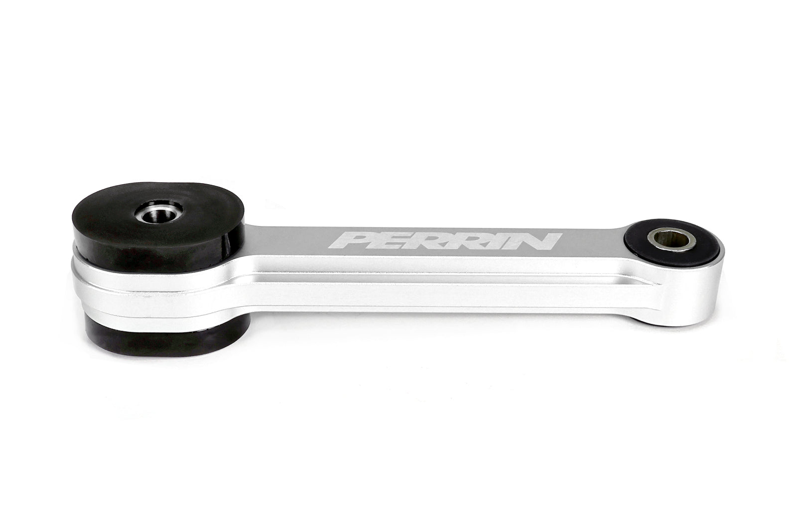 A PERRIN Street Series Pitch Stop Mount featuring a silver anodize finish.