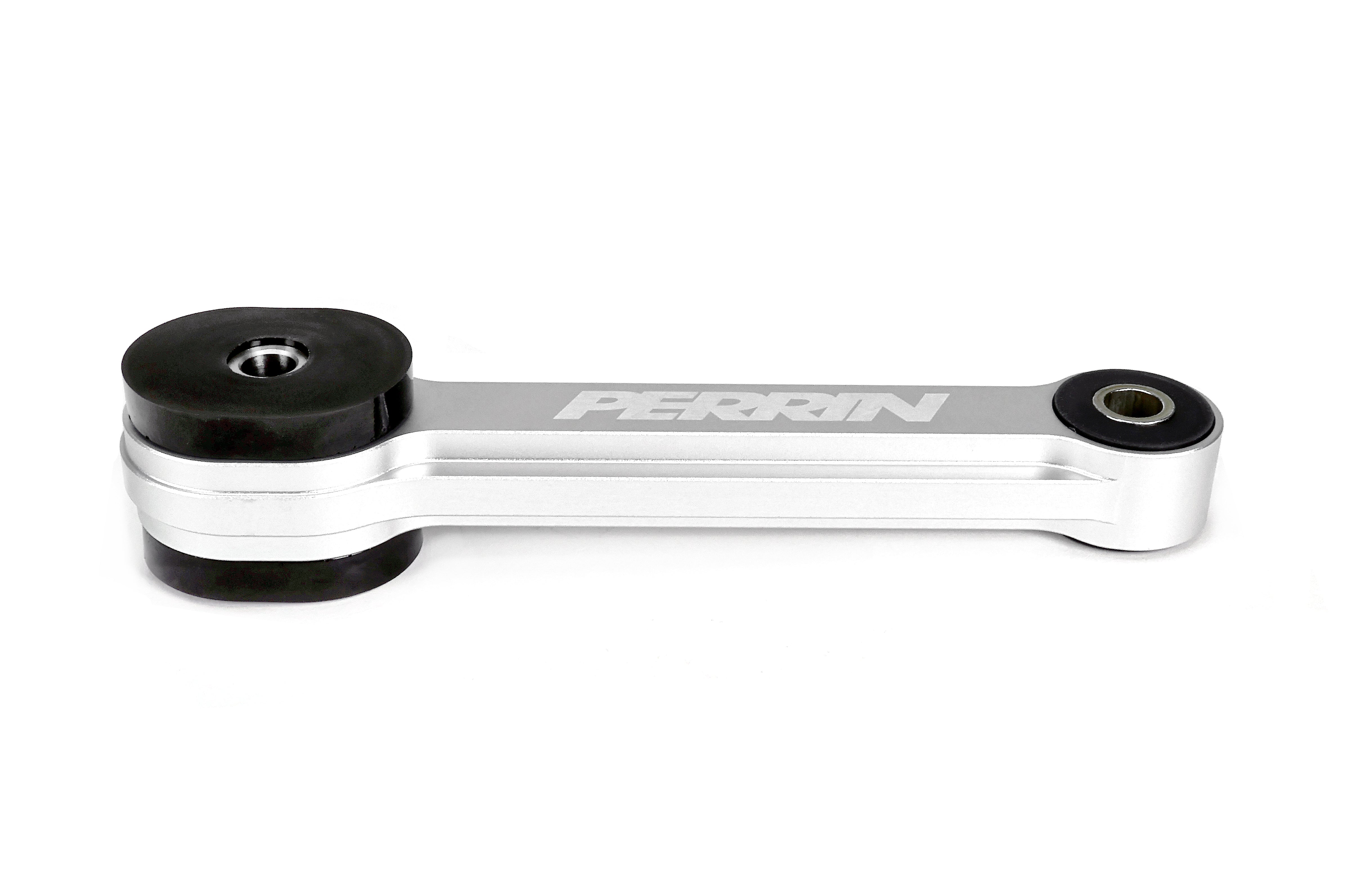 A PERRIN Street Series Pitch Stop Mount featuring a silver anodize finish.
