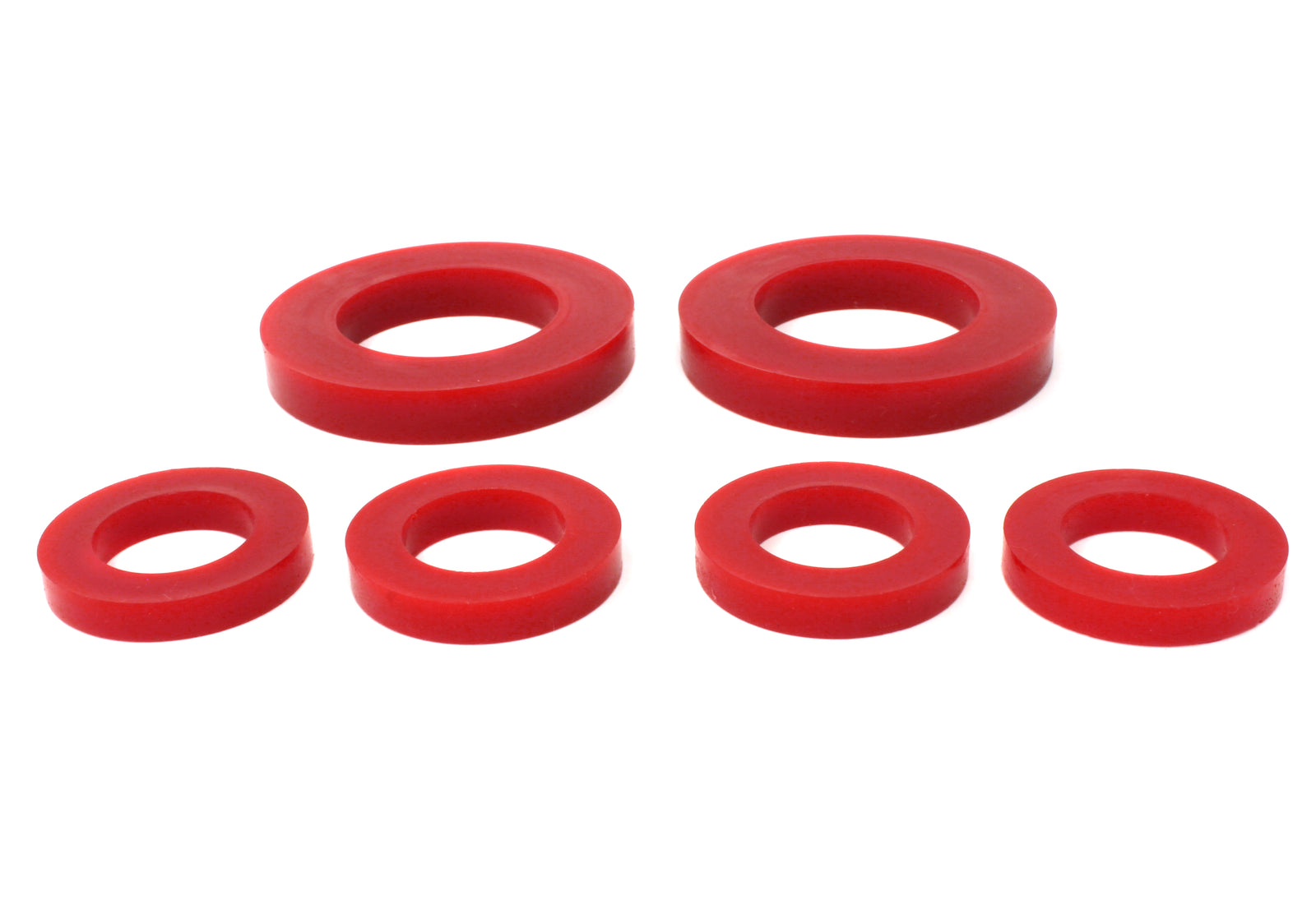 Rear differential lockdown kit for 2002-2007 WRX, STI, Forester, and Impreza, featuring durable red rubber components.