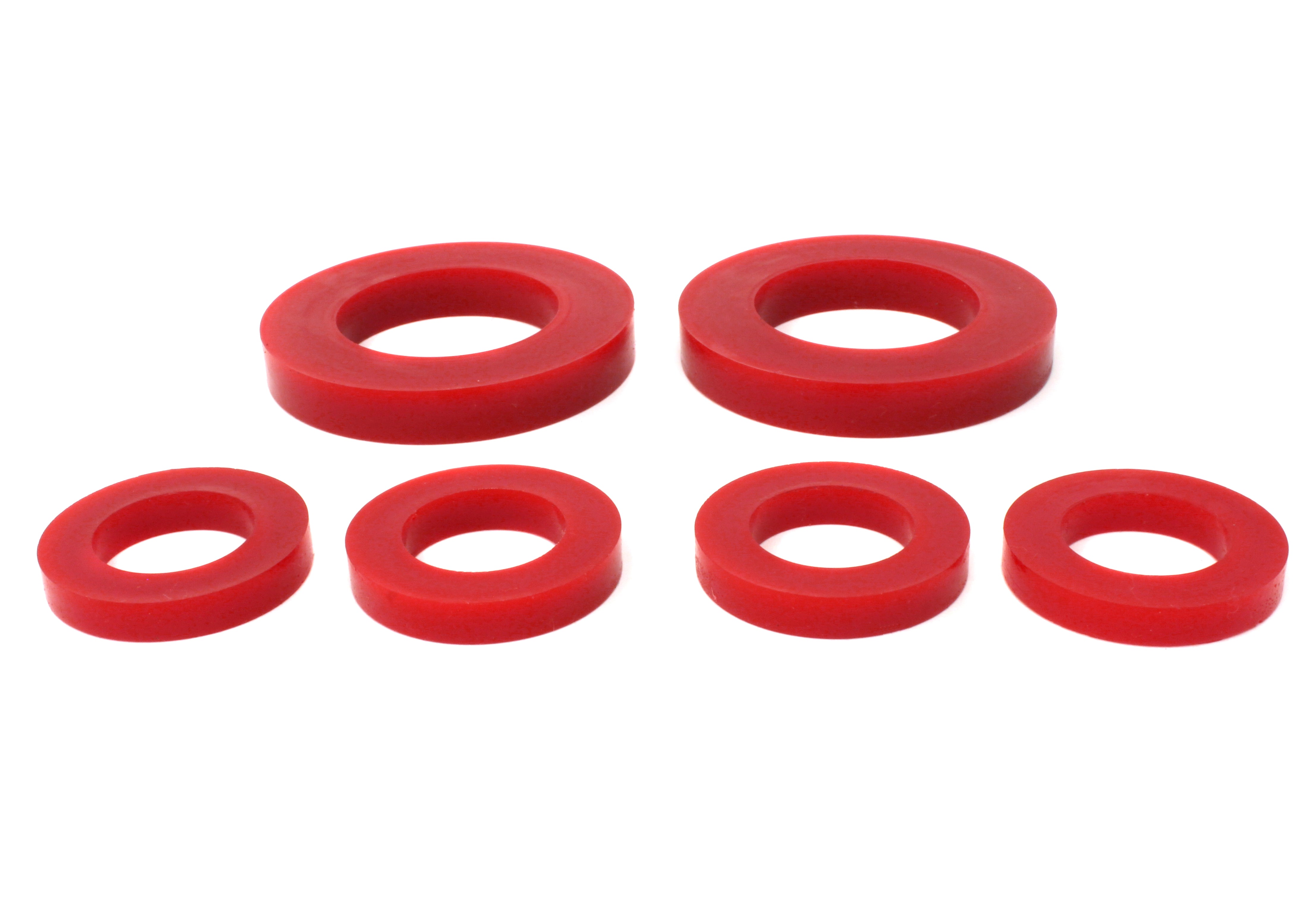 Rear differential lockdown kit for 2002-2007 WRX, STI, Forester, and Impreza, featuring durable red rubber components.