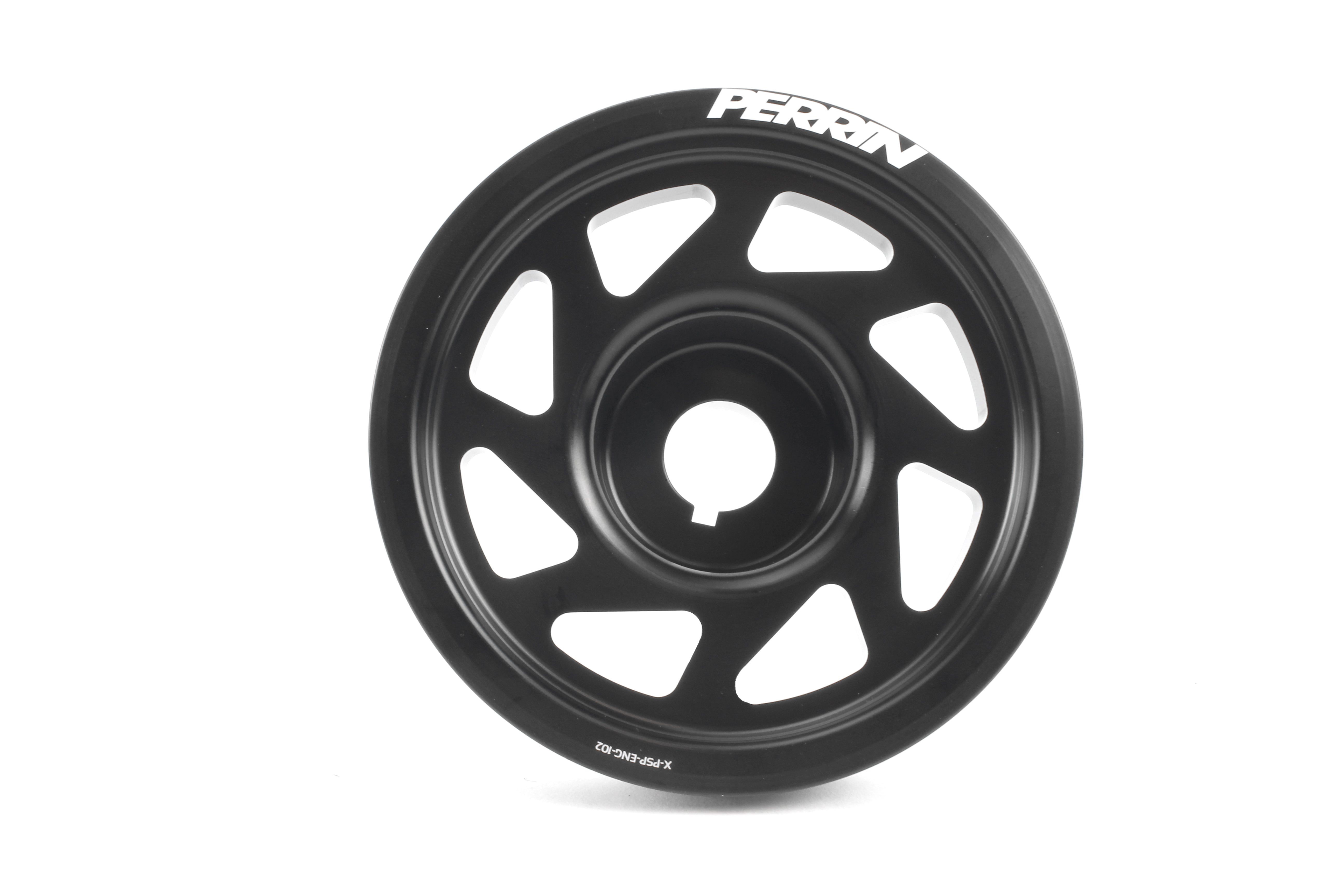 Lightweight crank pulley for 2002-2014 Subaru WRX, STI, Outback, Forester, Legacy, and Impreza models.