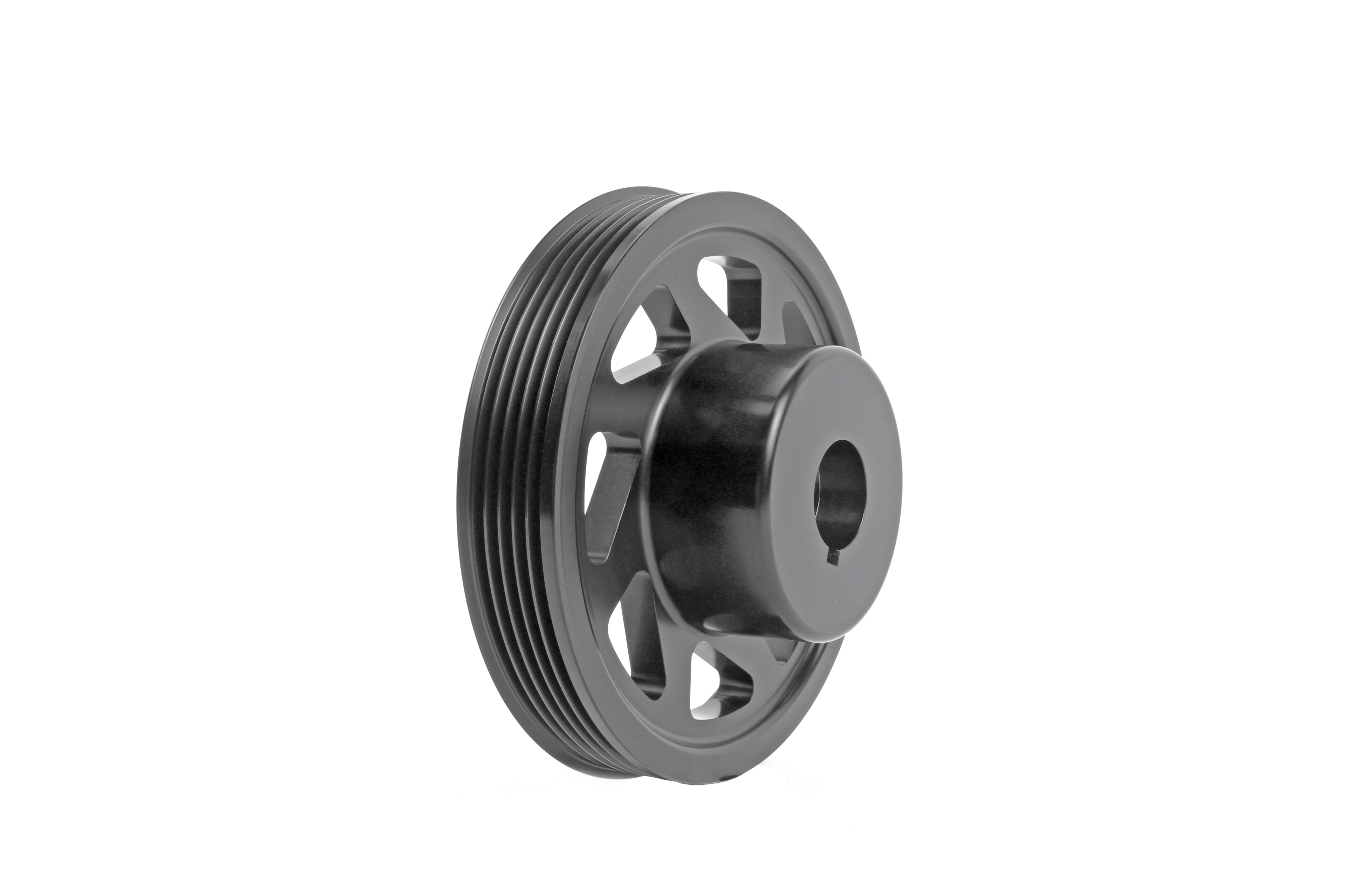 Lightweight crank pulley designed for 2002-2014 Subaru WRX, STI, Outback, Forester, Legacy, and Impreza models.