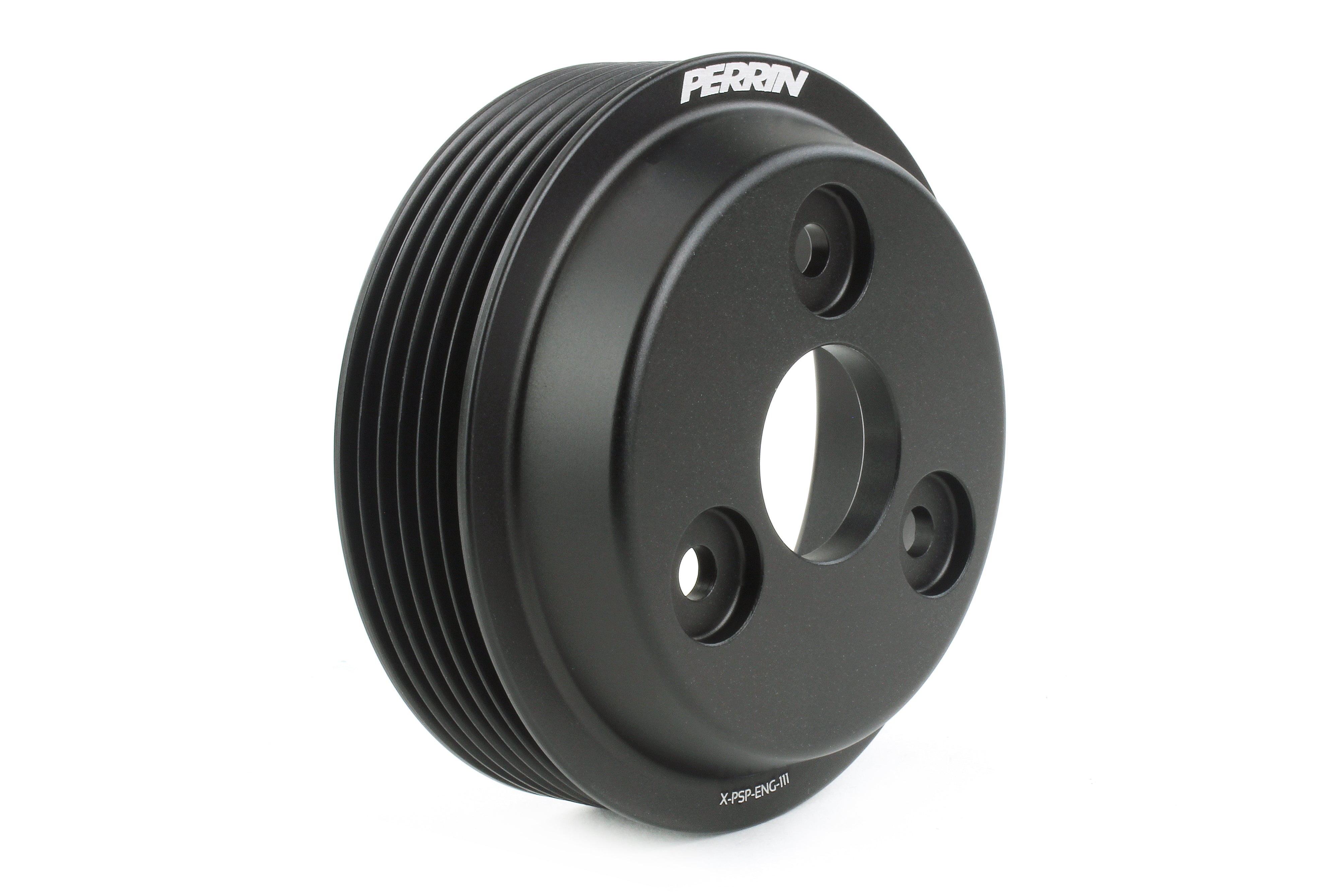 Water pump pulley for 2015-2021 WRX, Forester XT, Impreza, and Crosstrek, designed for enhanced performance and durability.