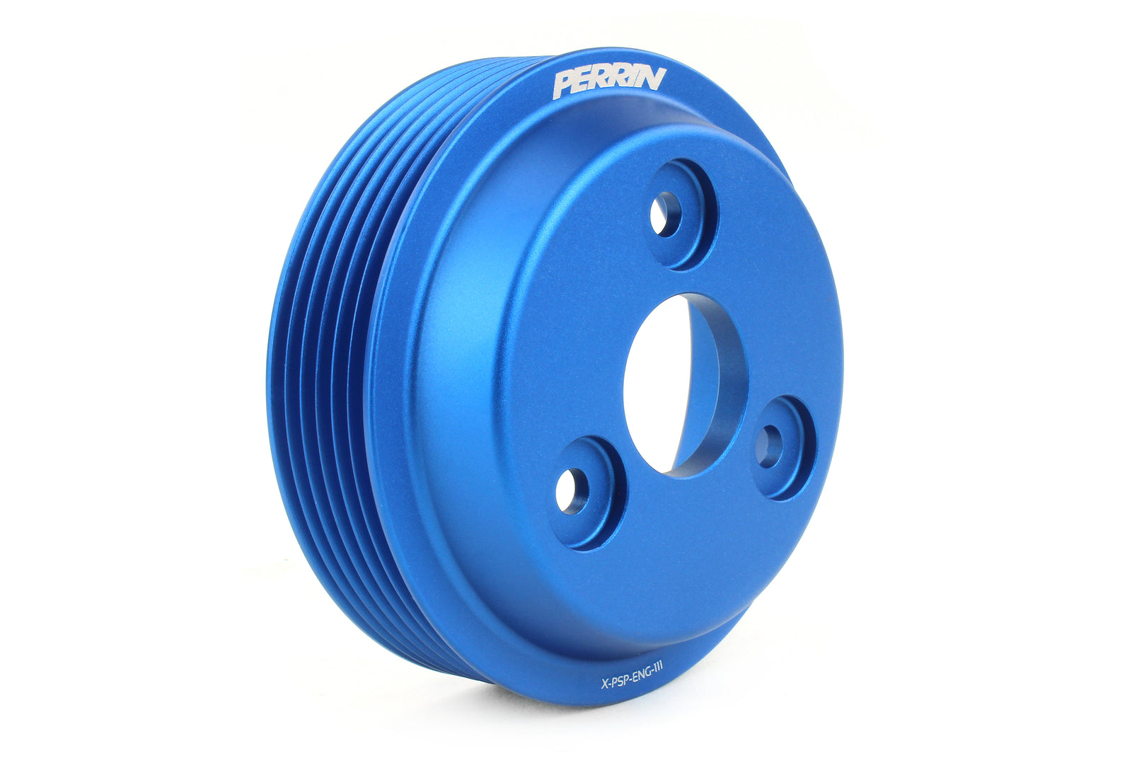 Blue water pump pulley for 2022-2025 Subaru BRZ and GR86, designed for enhanced performance and durability.