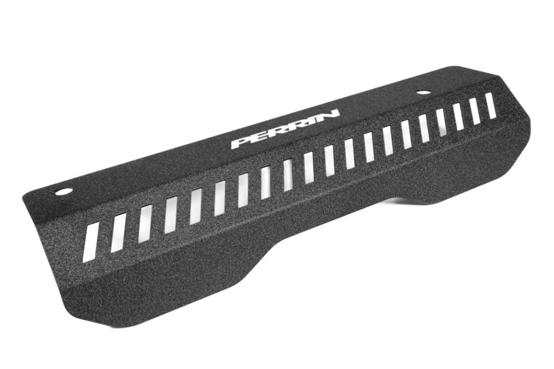 Pulley cover for 2020-2025 Outback Non-Turbo, featuring a textured black finish and ventilation slots for heat dissipation.