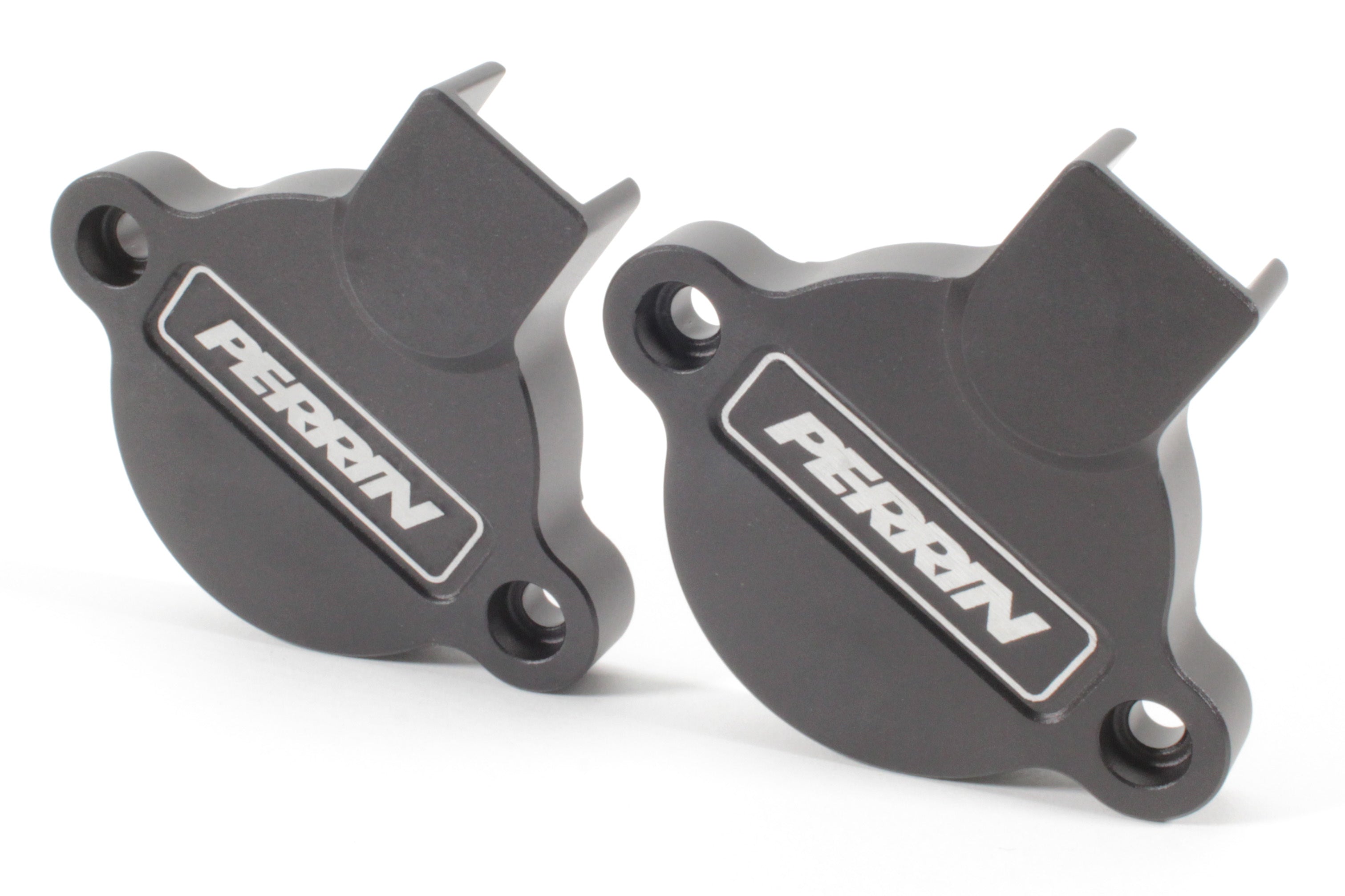 Perrin cam solenoid cover set designed for Subaru, Honda, Nissan, and Toyota performance upgrades. Durable and stylish finish.