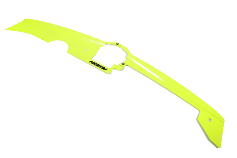 Bright yellow radiator shroud designed for 2022-2025 WRX, featuring a sleek, aerodynamic shape and precise cutouts.