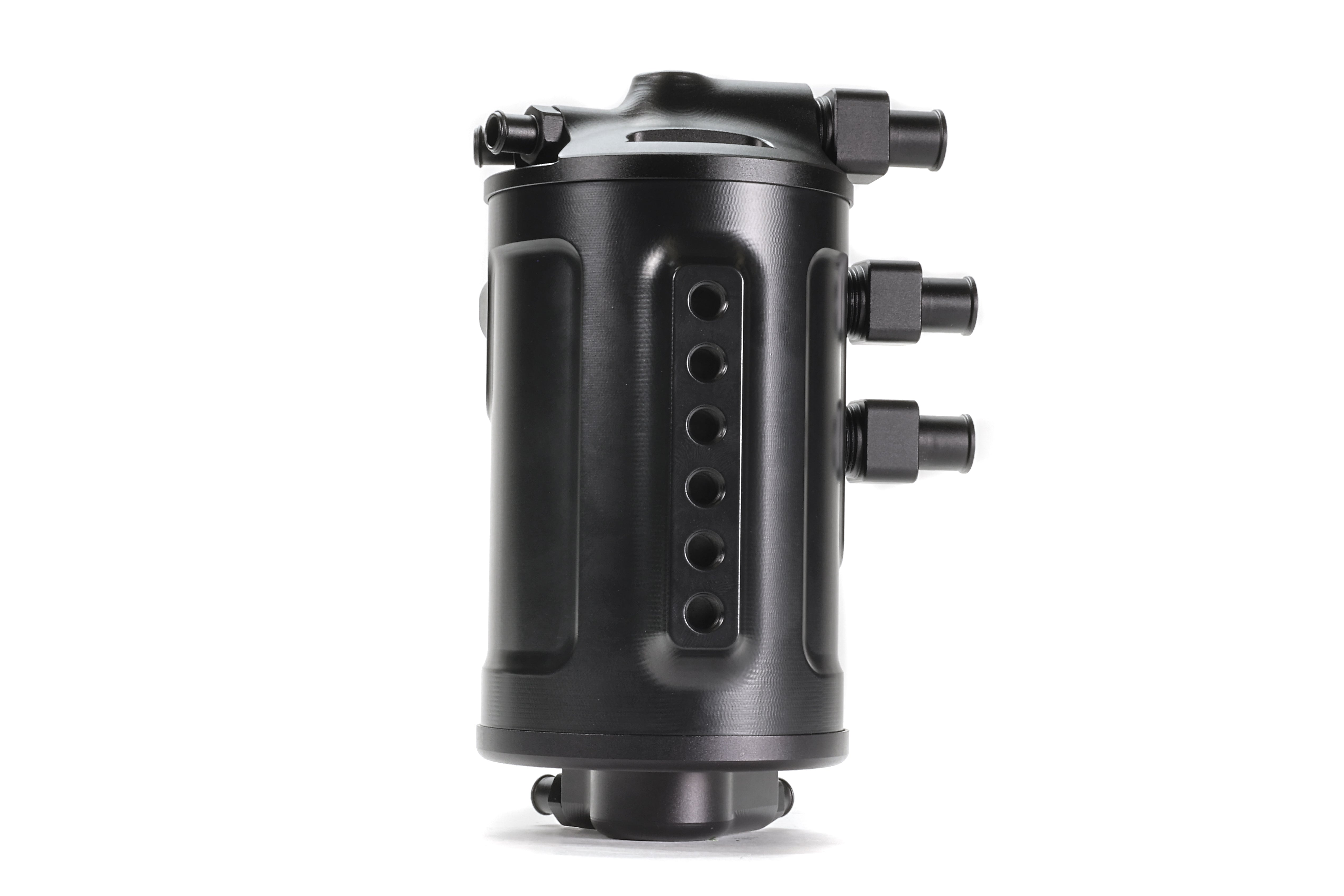 PERRIN Air Oil Separator black anodized aluminum for 2002-2021 Subaru WRX and STI.