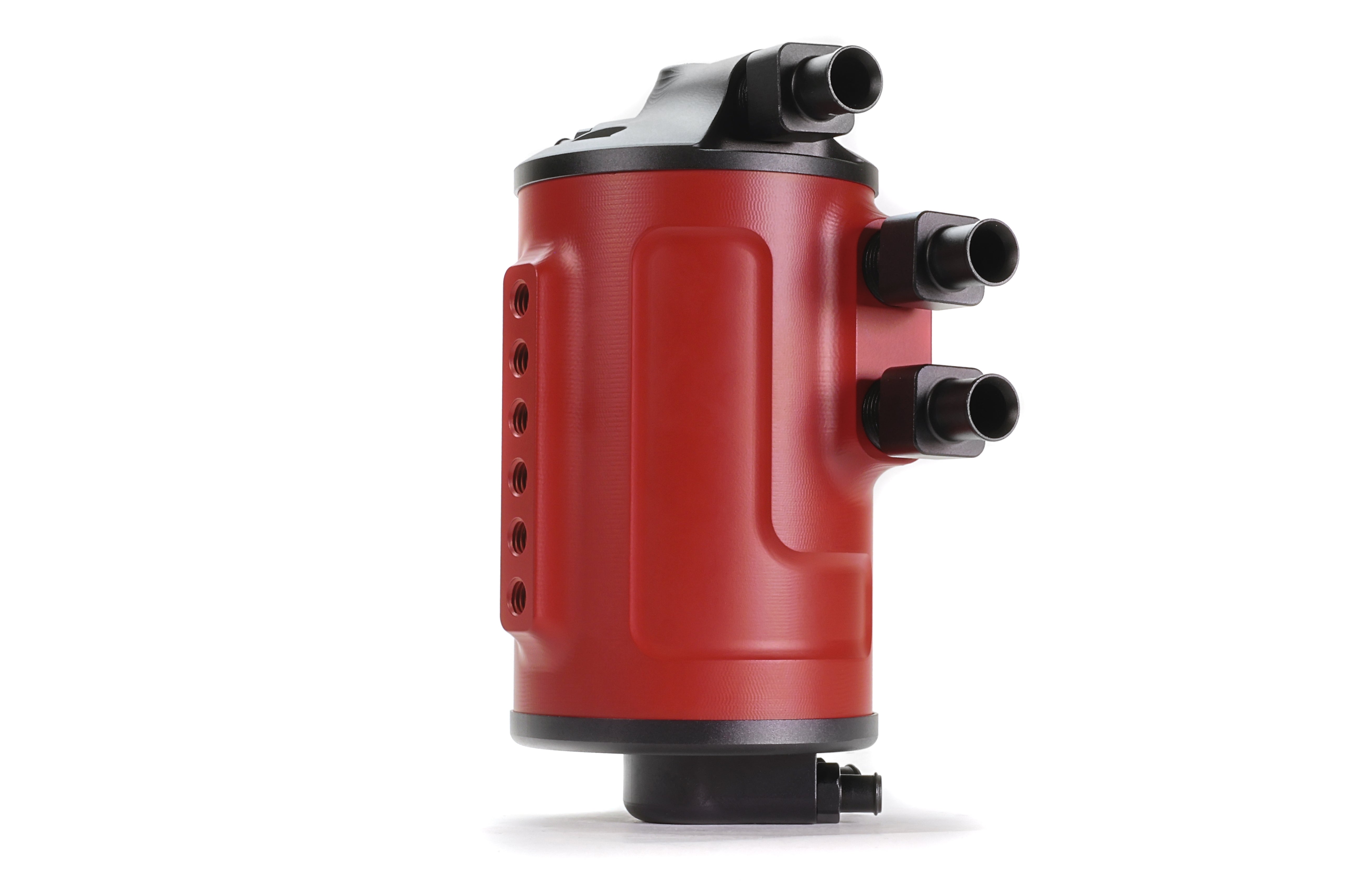 PERRIN Air Oil Separator red anodized aluminum for 2002-2021 Subaru WRX and STI.