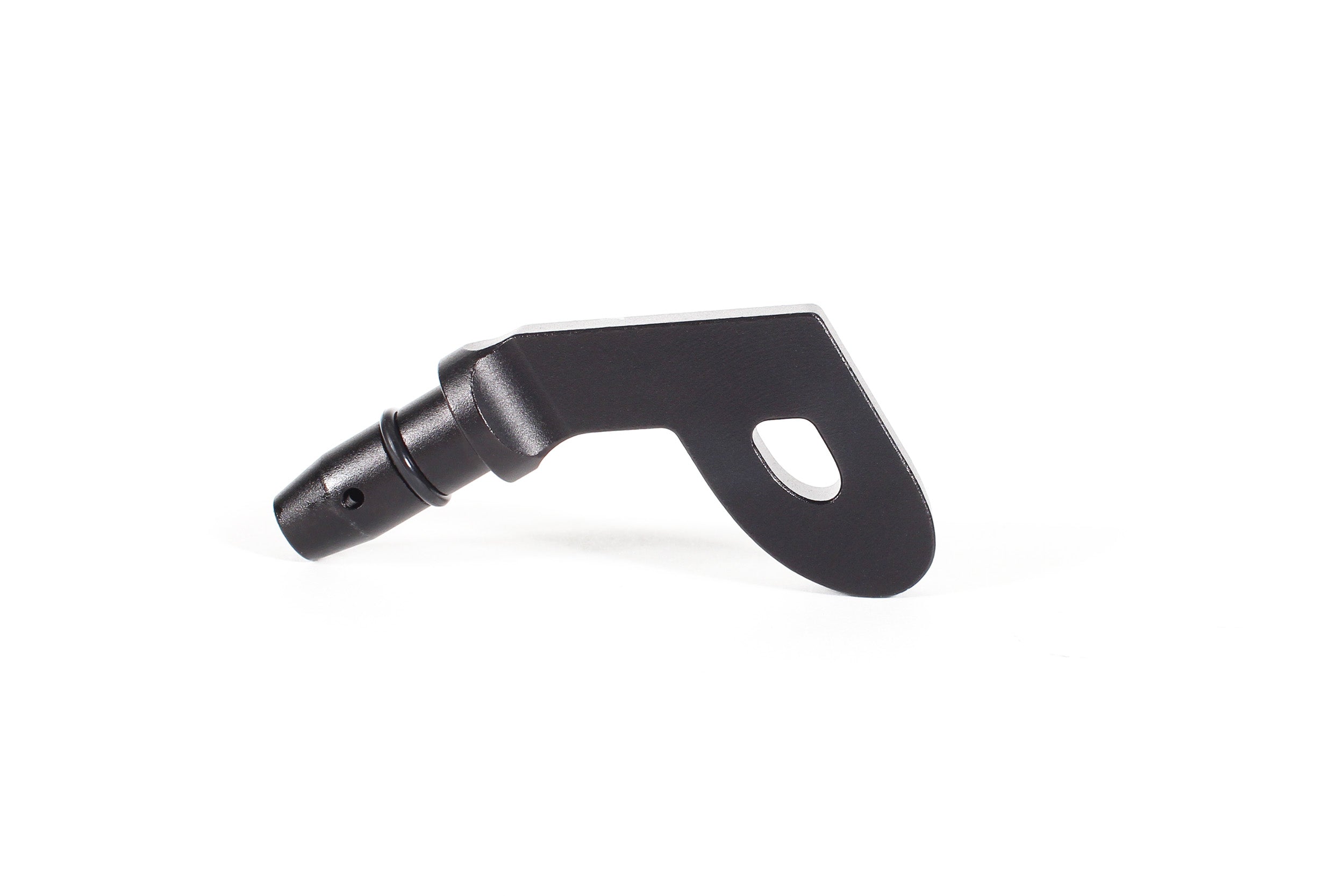 Perrin P Style dipstick handle designed for easy oil level checks in performance Subaru, Honda, Nissan, and Toyota vehicles.